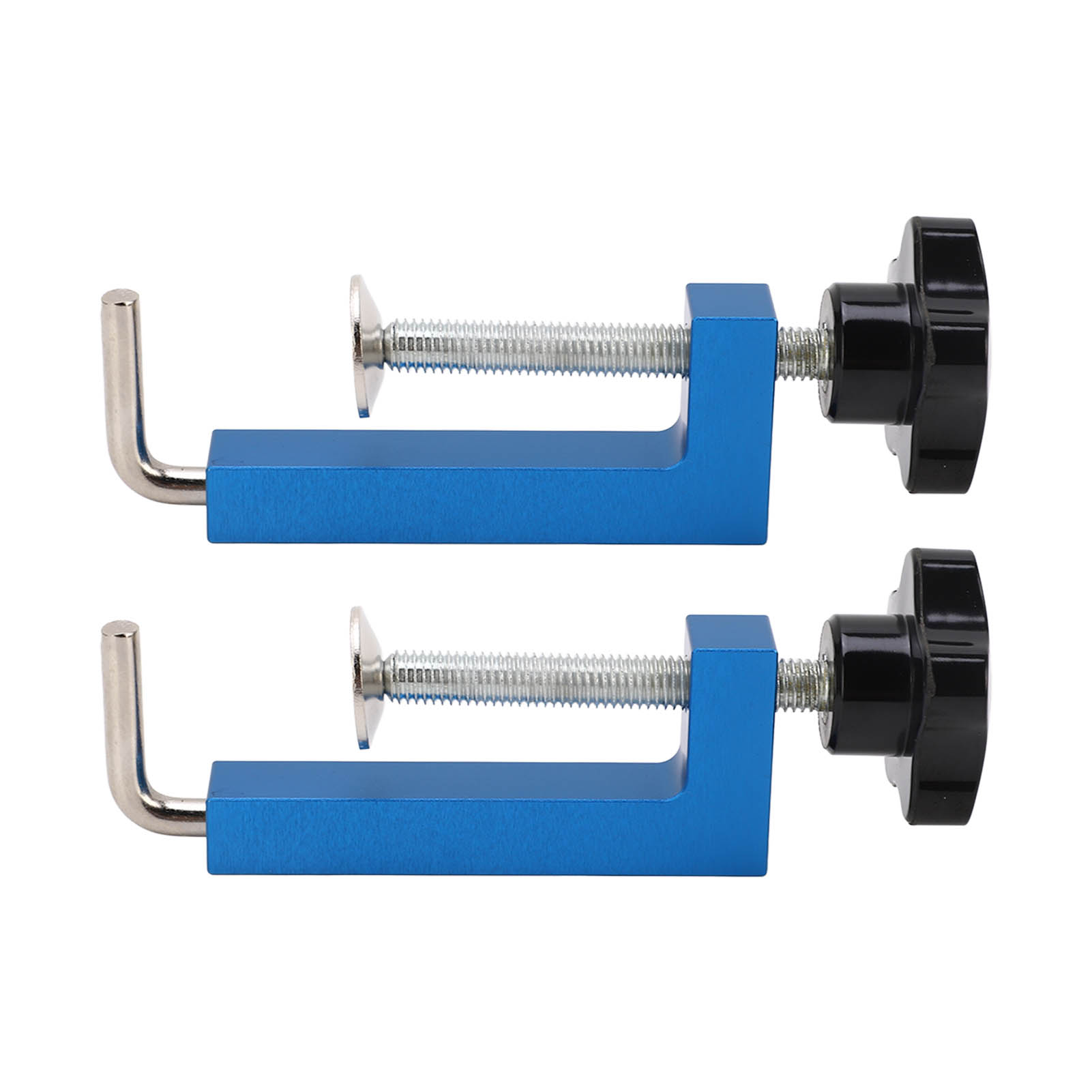 2 Stück Universal-anschlagklemmen Für Gehrungssägen, Frästische, Tischkreissägen, Holzbearbeitungs-spannwinkel, Robustes Aluminiumgehäuse
