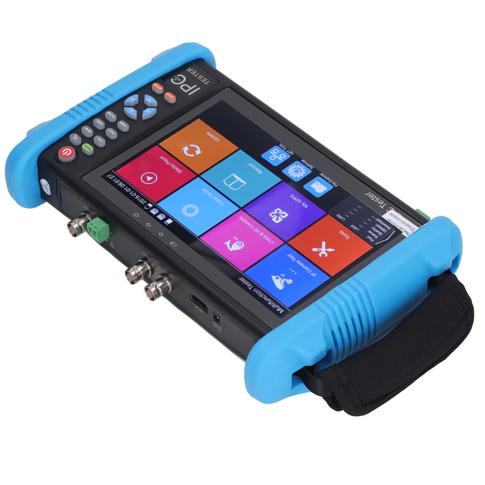 7-zoll-ethernet-netzwerktester, Ip- Und Analogkameratester, Dual-window-monitoring-tester, 100–240 V, Eu-stecker