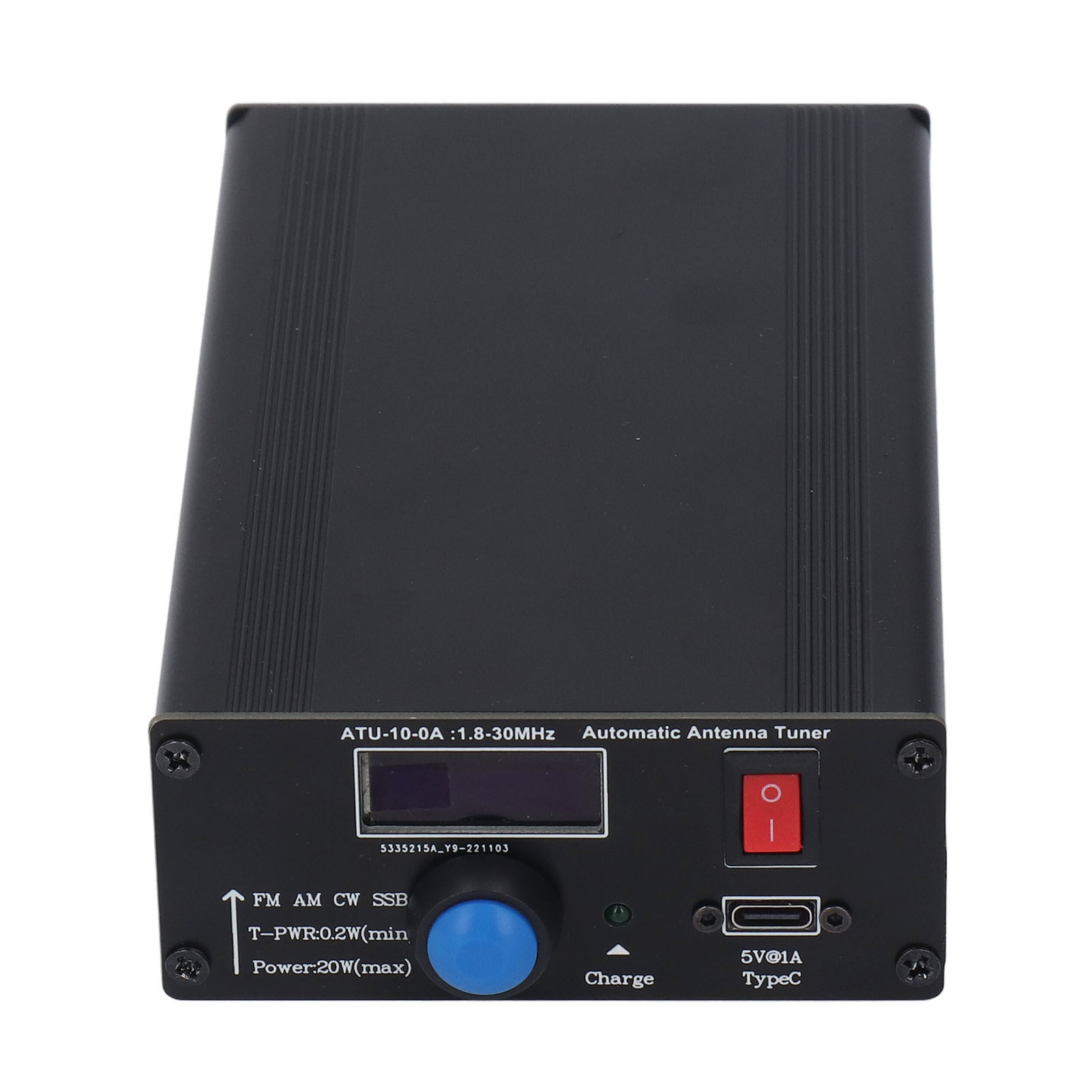 5v 1a Kurzwellen-antennentuner Mit Usb-kabel, Ssb, Cw, Fm, Am, Kurzwellen-leistungsmesser 1,8–30 Mhz