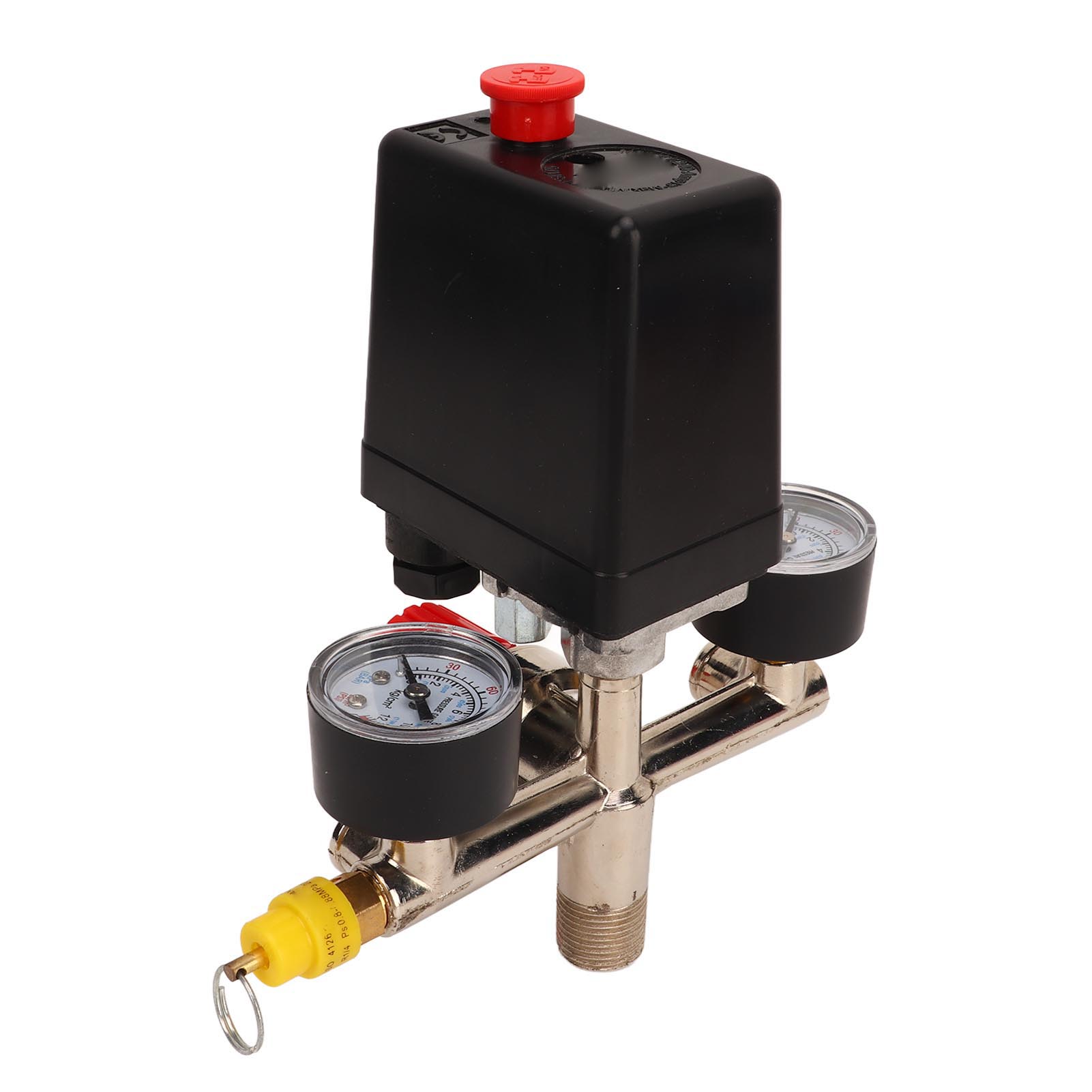 Luftkompressor-druckschalter, Verteiler, Regler, Manometer, Automatisches Steuerventil 0–12 Bar, 0–180 Psi