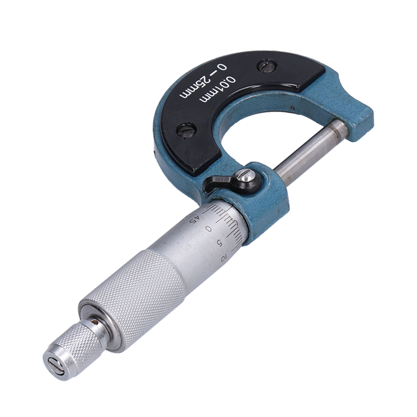 Außenmikrometer Aus Edelstahl, Hochpräzises Dickenmessgerät Mit Schraubenschlüssel, 0,01 Mm Bis 0–25 Mm