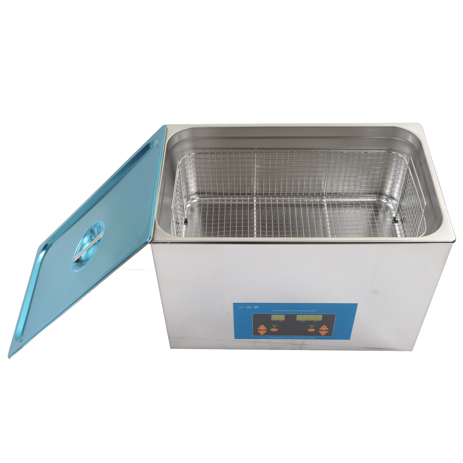 Ultraschallreiniger Mit Edelstahl-heizfunktion, 40 Khz, 27 L, 500 W, Eu-stecker, 220–240 V