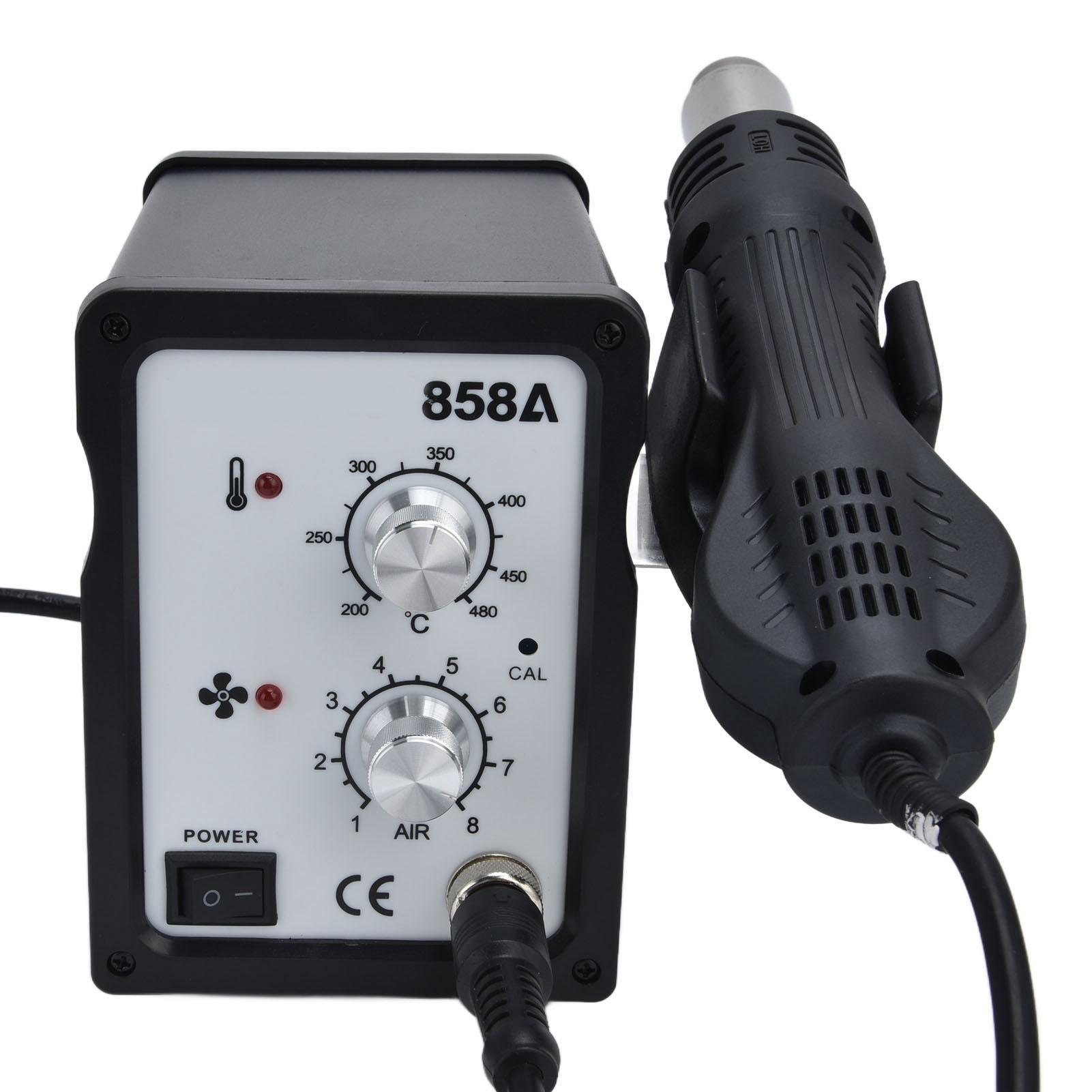 858a Druckluft-lötstation Mit Einstellbarer Temperatur, Digitalem Entlötgerät, 700 W, 220 V, Eu-stecker, 220 V