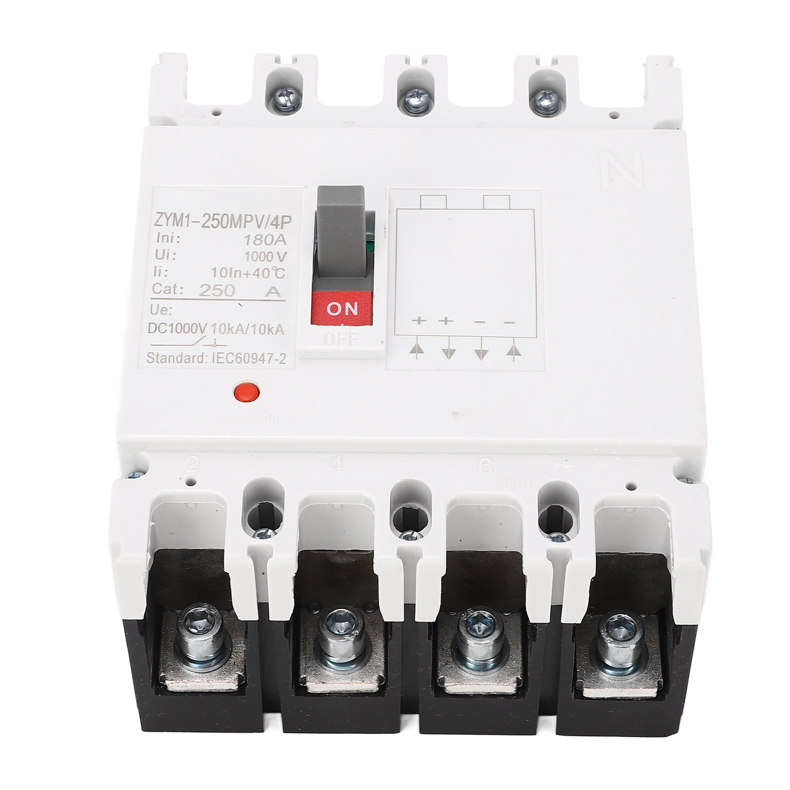 Dc-miniatur-leistungsschalter 4p Solar-trennschalter Schutzschalter Batterieschutzschalter Isolator 1000v 180a