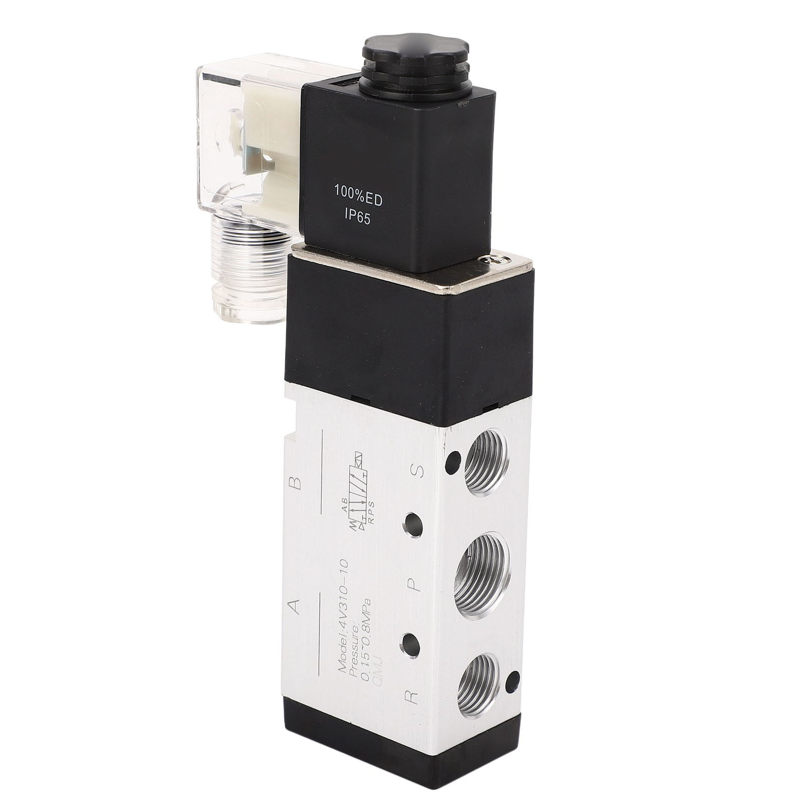 Pneumatisches Magnetventil Aus Aluminiumlegierung, Schnell Ansprechend, Störungsfrei, 2-wege-magnetventil Mit 5 Positionen Für Automatisierungsanwendungen, 12 V Dc