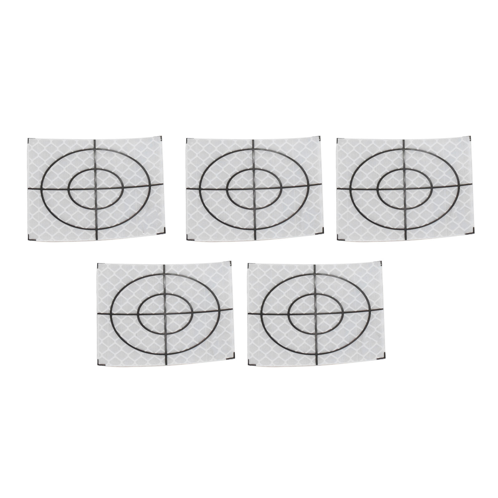 50 Stück Selbstklebende Reflektor-zielaufkleber Für Totalstationsmessungen, 5 X 5 Cm / 1,97 X 1,97 Zoll