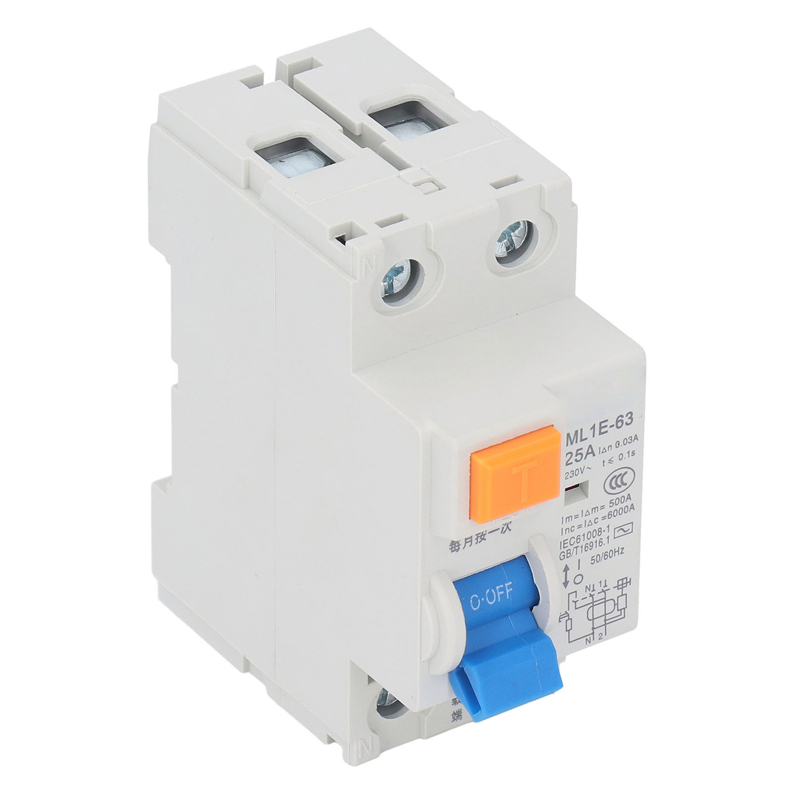 Miniatur-leistungsschalter 1p+n Fehlerstromschutzschalter Für Technische Anlagen 25 A 230 V
