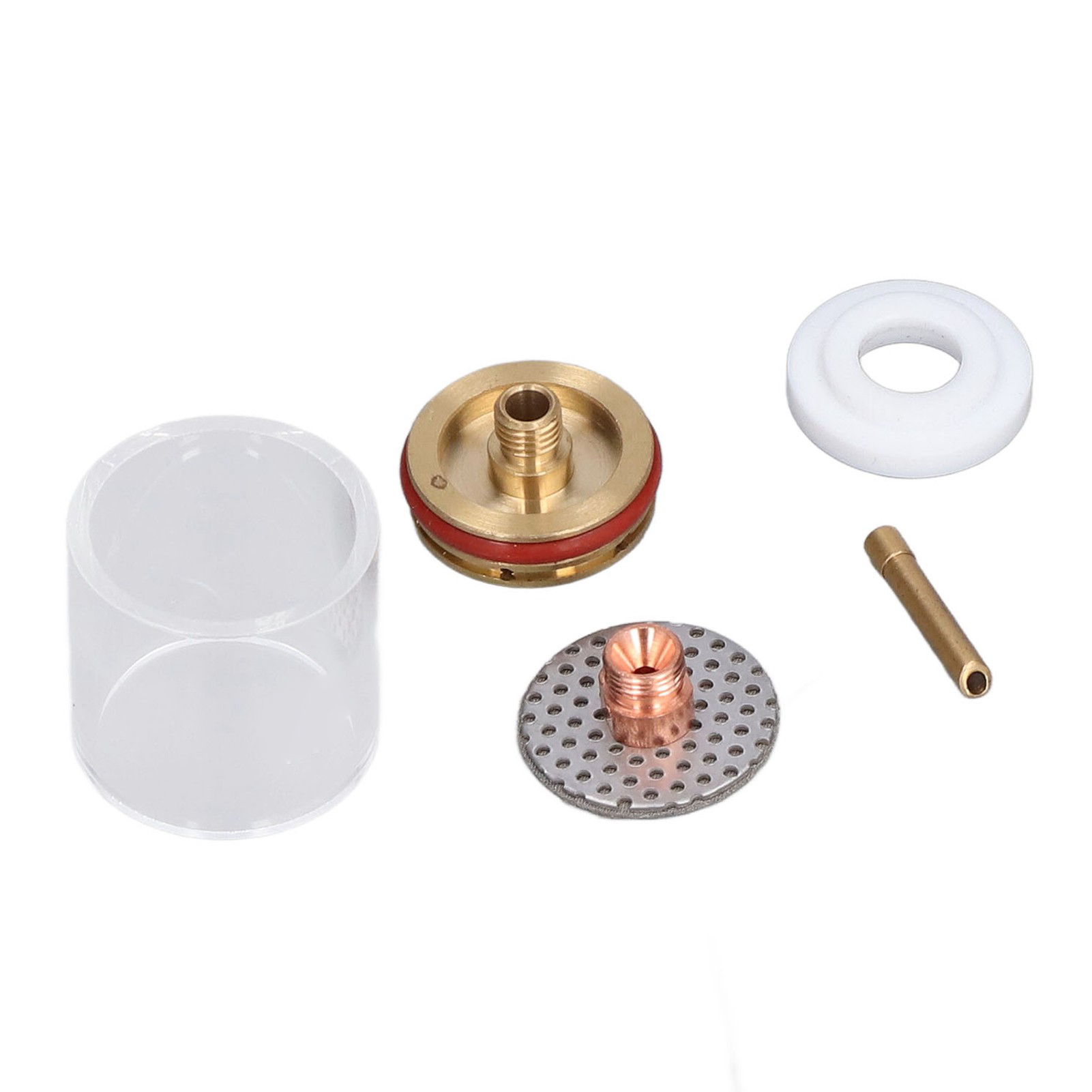 5-teiliges Set Wig-schweißbrenner-düsen-set Aus Messing Und Glas Für Wp-20/25 Argon-schweißpistole