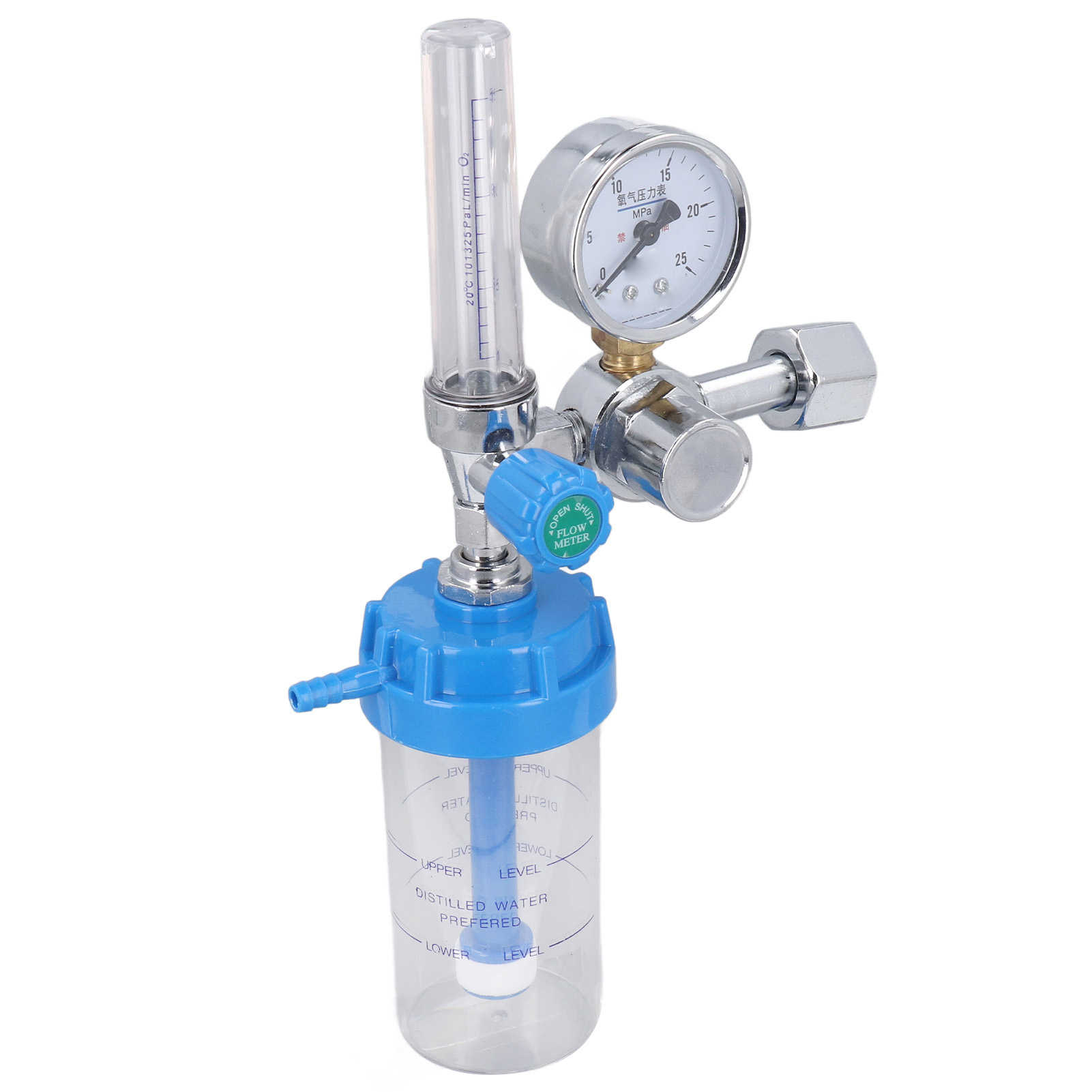 Y008 Sauerstoffdruckregler, Bojenform, Inhalator, Durchflussmesser, Absorber Mit Bsp 5/8 Zoll Einlassschraube