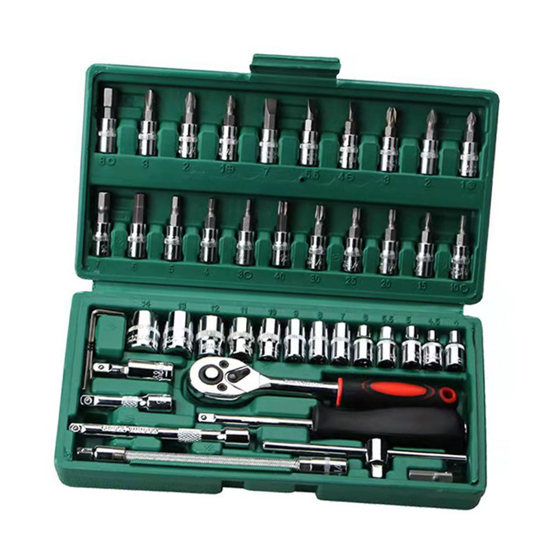 46-teiliges Ratschenschlüssel-set, Verschleißfest, Große Torsionsratschenschlüssel, Schraubendreher-bit-set Für Wartungsarbeiten