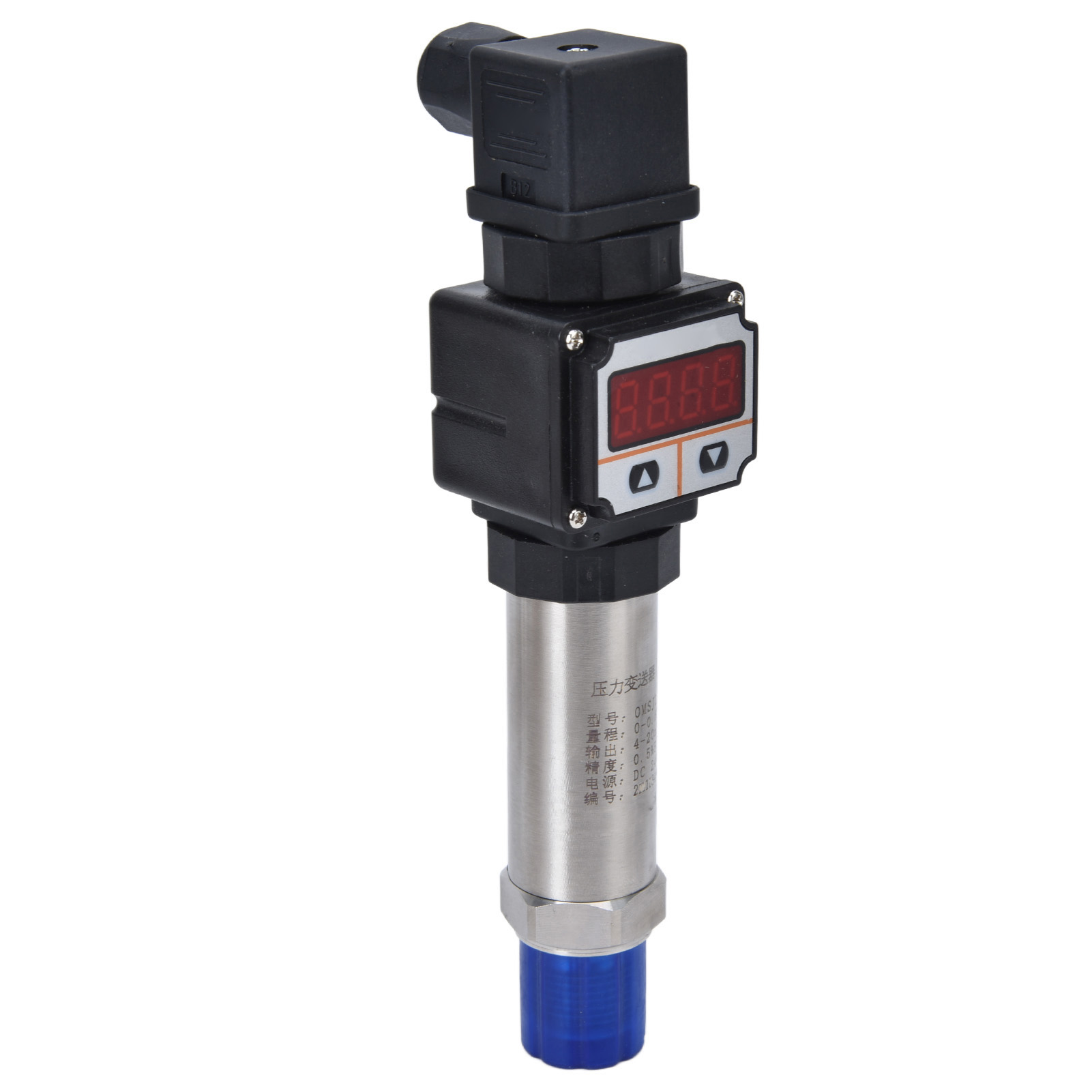 Digitaler Drucktransmitter Mit Anzeige, Edelstahl, Pvc-kunststoff, 0–0,6 Mpa