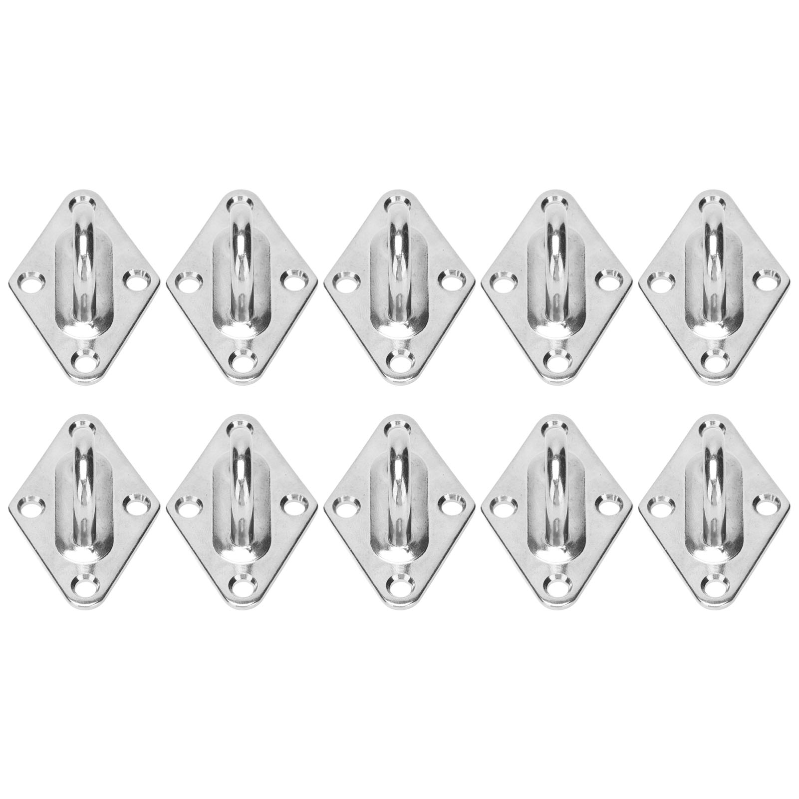 10 Stück Ösenplatten Aus Edelstahl 316, Robuste Aufhängungspolster, Hängemattenhaken, Marine-festschnalle, Durchmesser 8 Mm