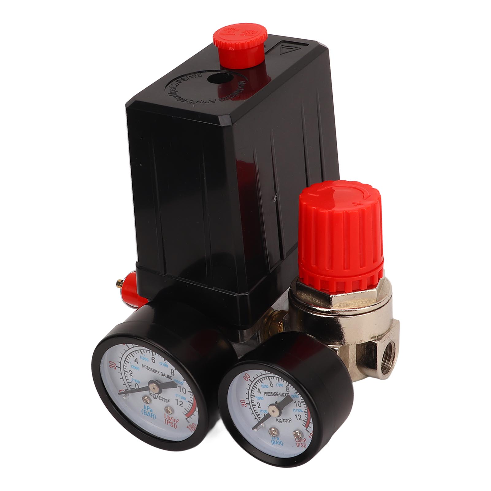 Druckschalter-steuerventil Für Luftkompressor 0–180 Psi Schnellanschluss 3 In 1 Für Automatische Steuerung