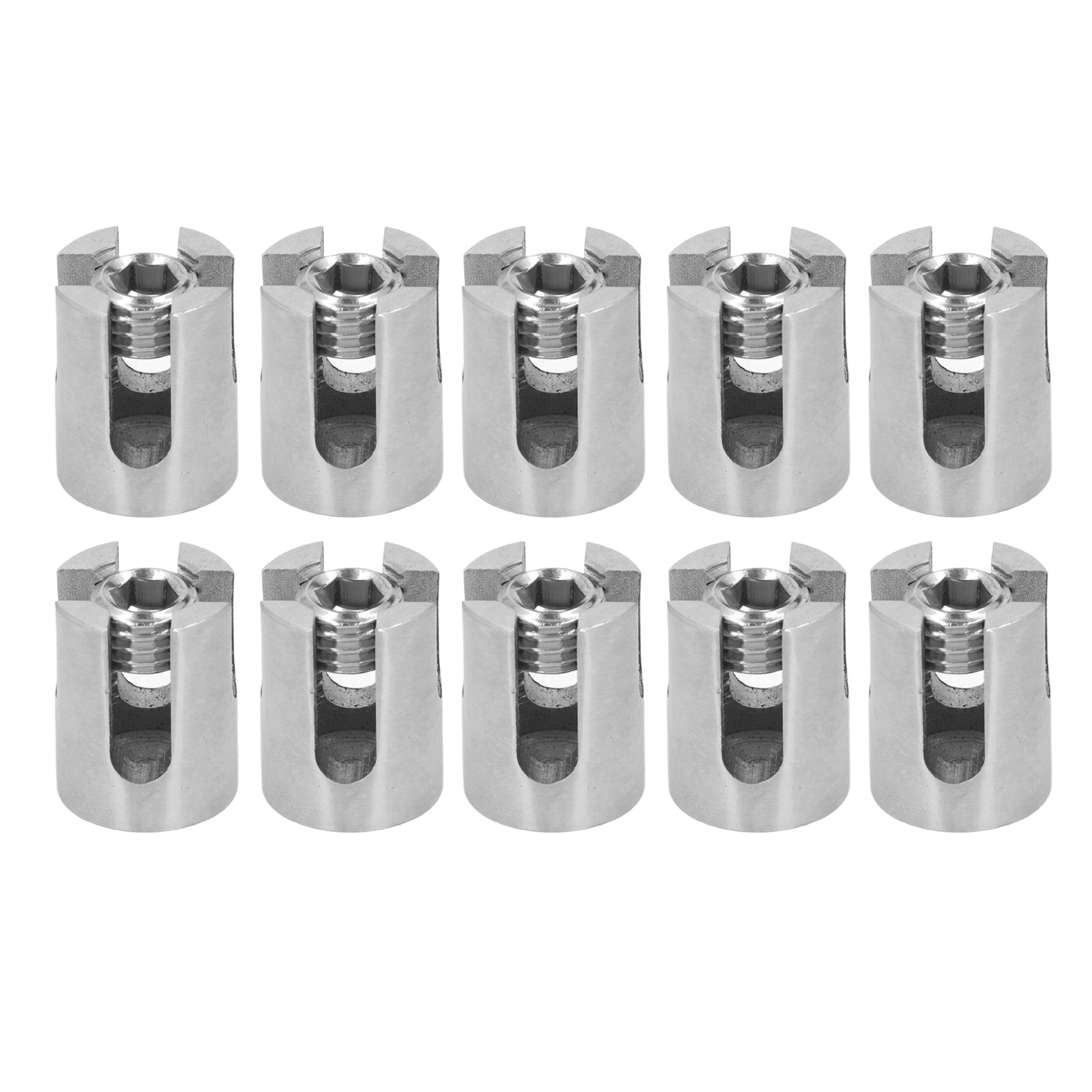 10 Stück Kabelgeländer-kreuzkabelklemmen Aus Edelstahl 316, Geeignet Für Drahtseile Mit Einem Durchmesser Von Weniger Als 8 Mm