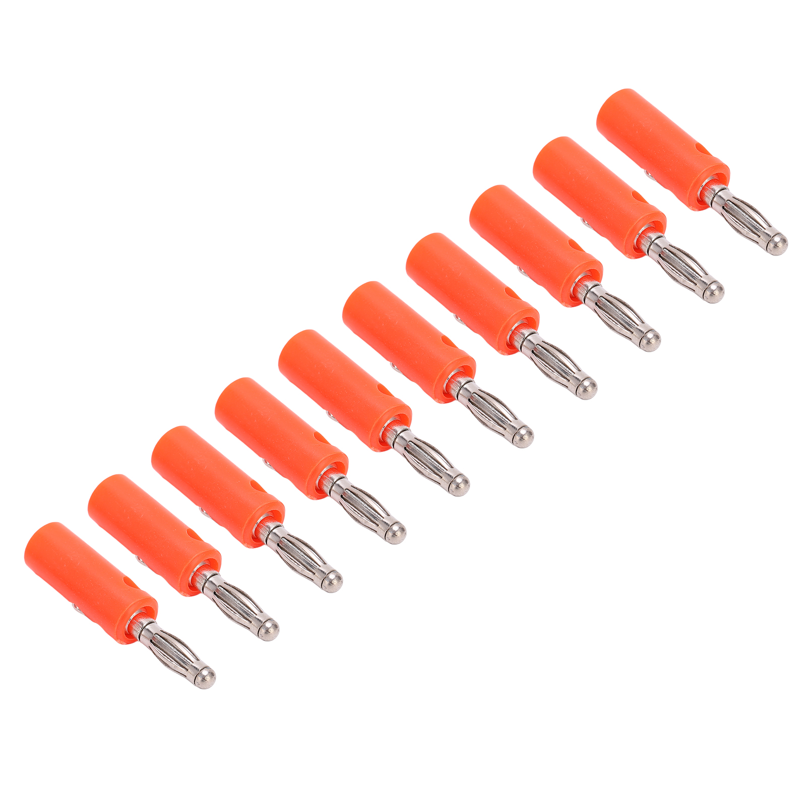 10 Stück 22.090 4mm Bananenstecker, Vergoldet, Laternenform, Rot, Für Elektronische Geräte