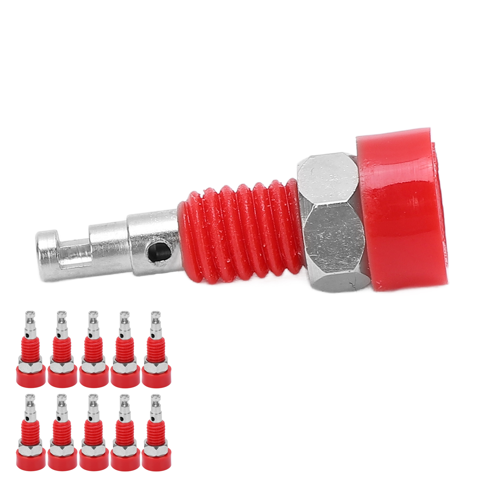 10 Stück 2-mm-bananenbuchsen-adapter-mini-anschlussklemmen Für Elektronische Instrumente (rot)
