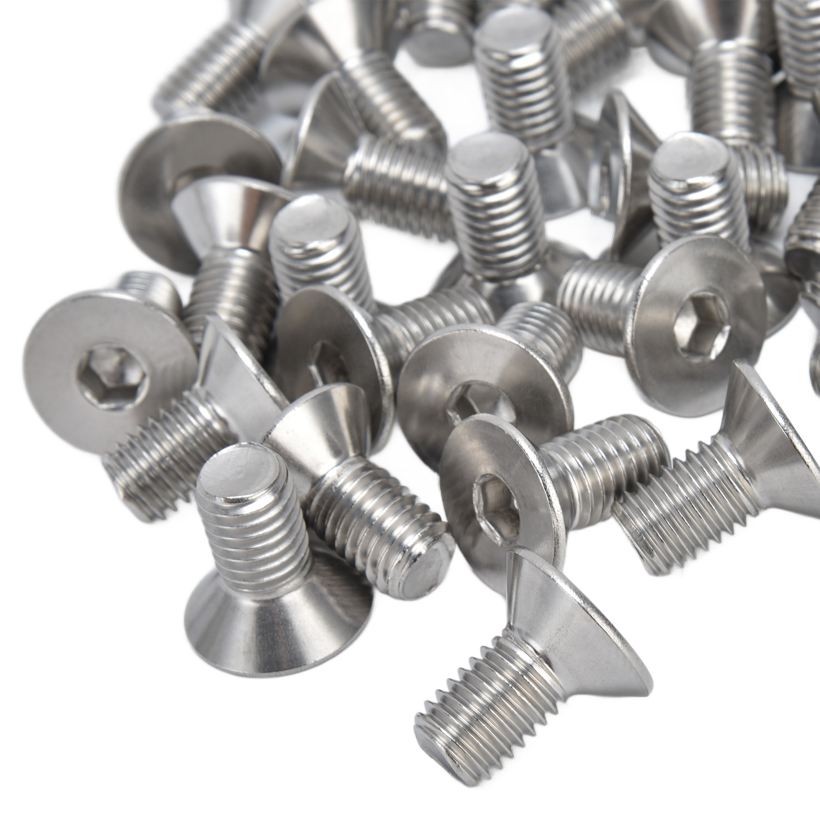 30 Stück M10 Innensechskantschrauben 10 Mm A2 Edelstahl Senkkopfschrauben Für Industrielle Befestigungselemente M10x20