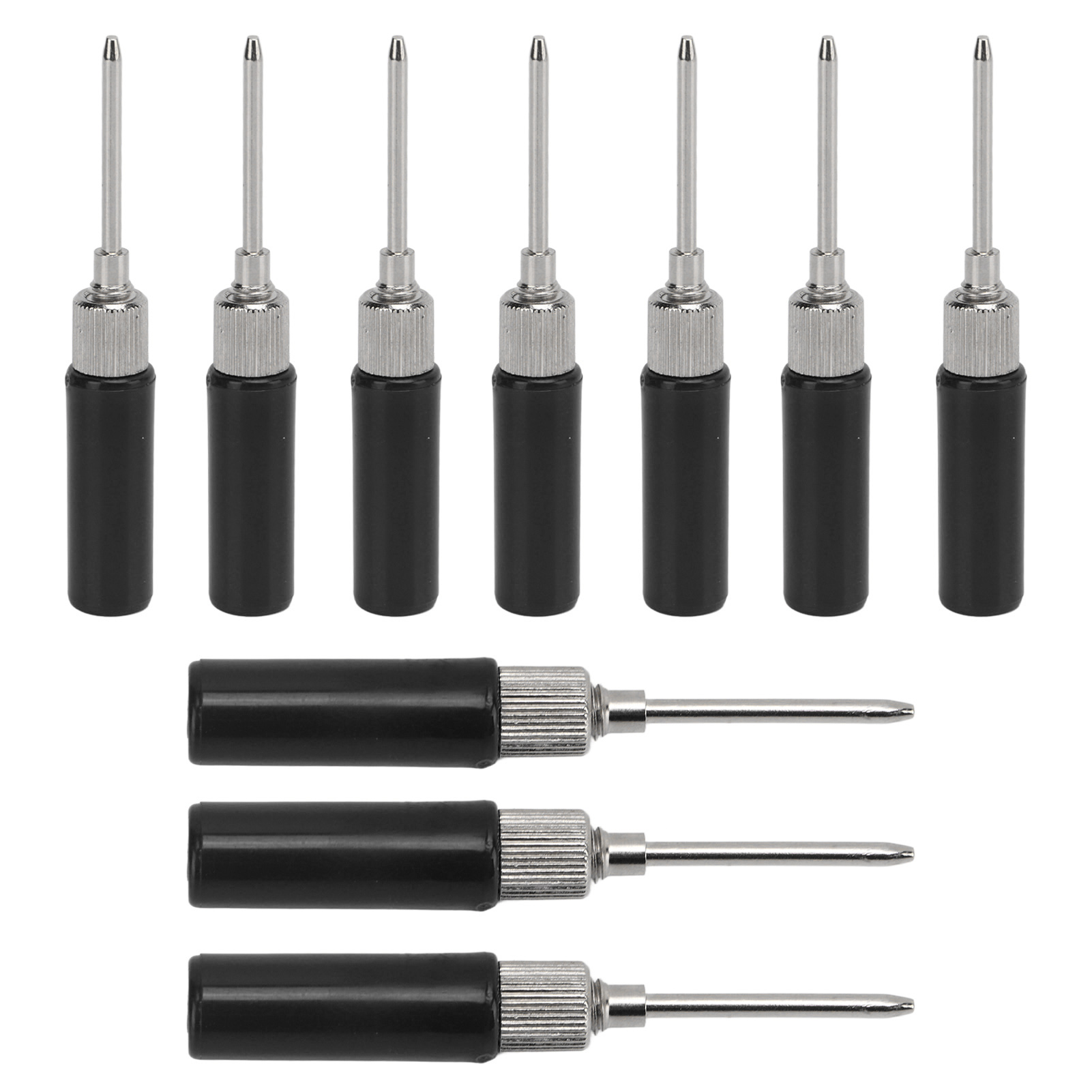 10 Stück Prüfspitzen 2 Mm Isolationsdurchdringungsnadel, Zerstörungsfreie Prüfsonde Für Multimeter, Geeignet Für Kfz-diagnosegeräte, Schwarz