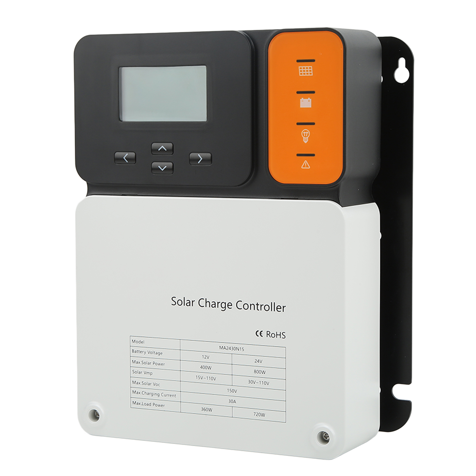 Solar-laderegler Mppt 12v 24v 30a Batterieentladeregler Ladeschutz