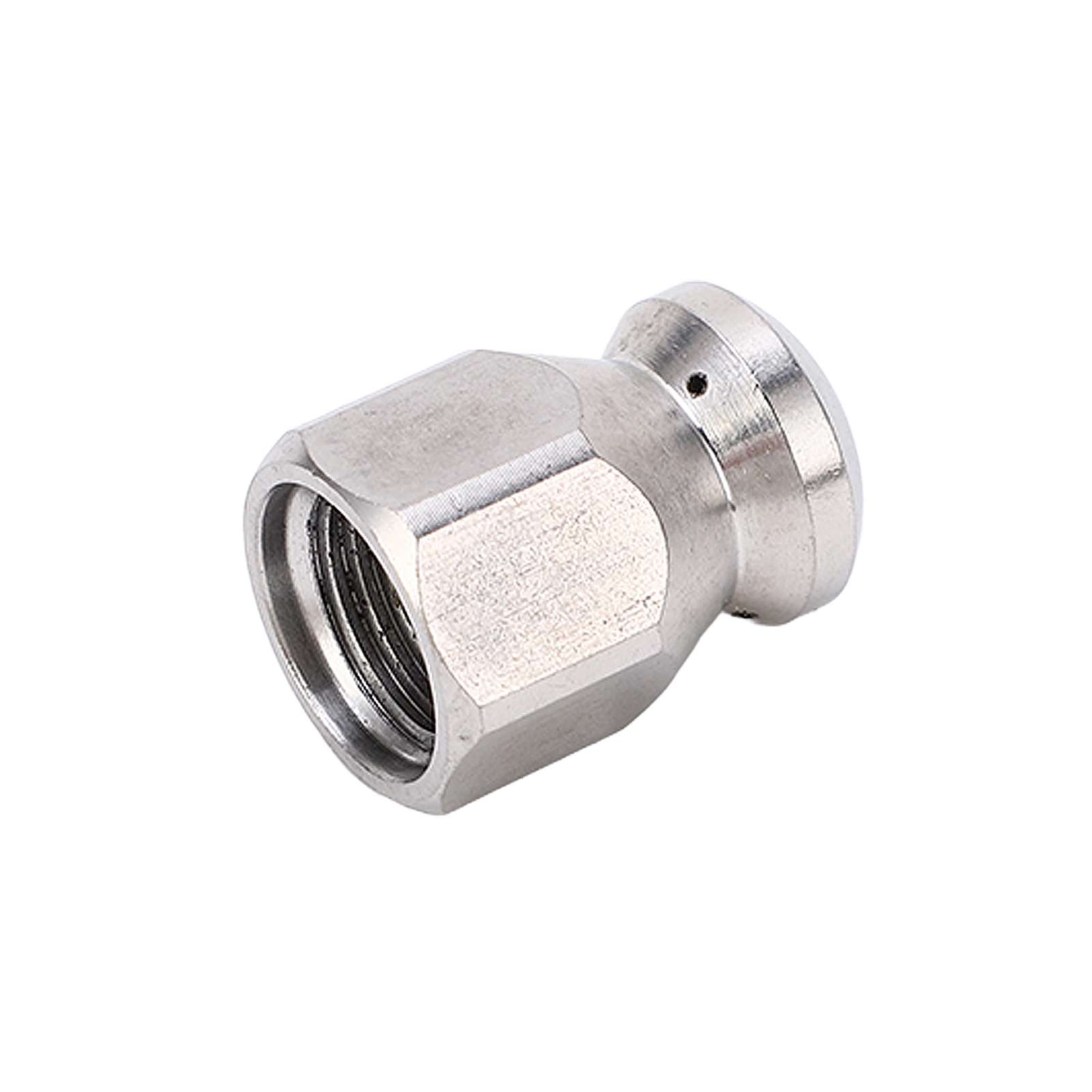5000 Psi Hochdruckreinigerdüse, Rohrreinigungsdüse, Edelstahl-spüldüse, Rundkopf, Vorne 1, Hinten 3 Löcher, G1/4 Zoll