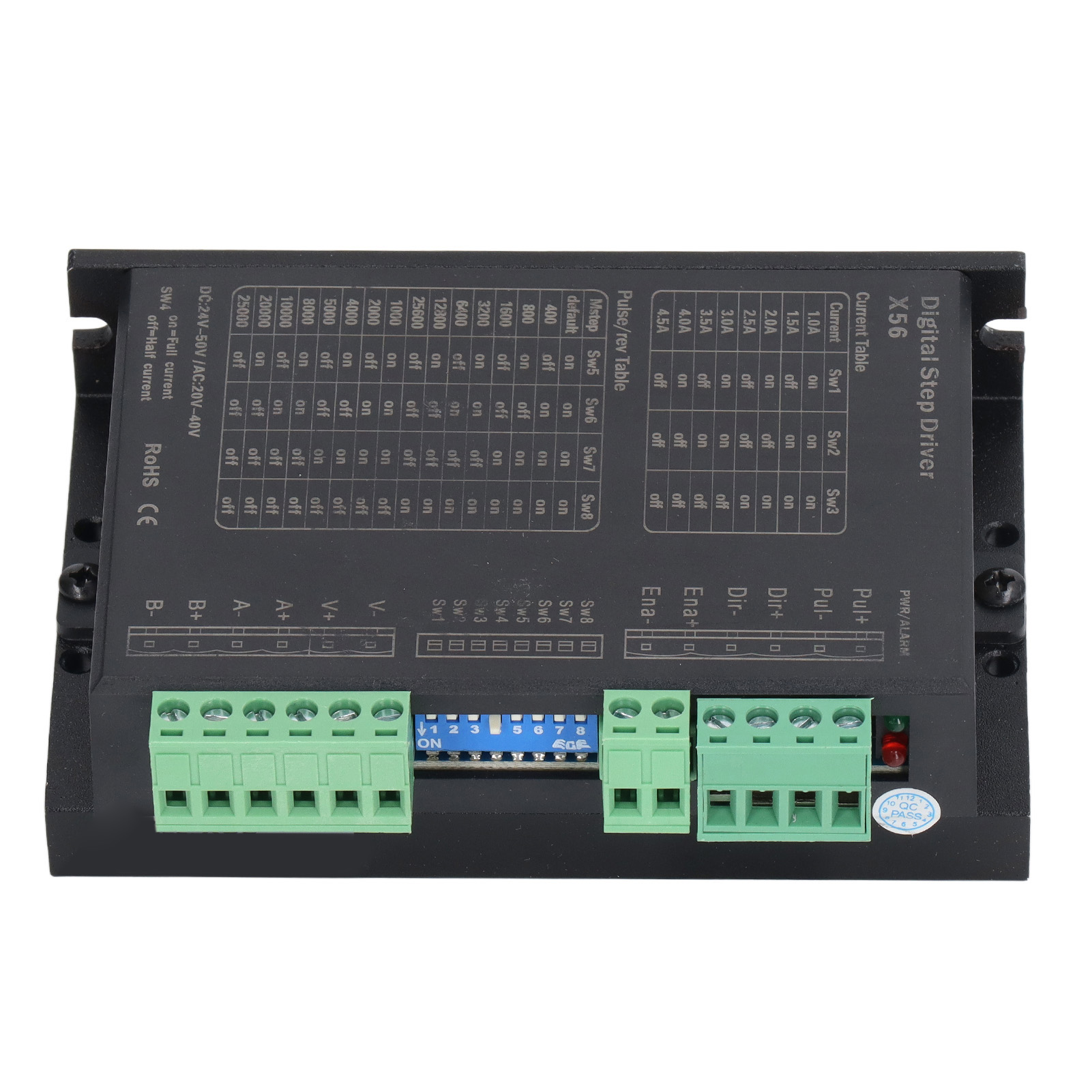 2-phasen-schrittmotortreiber, Digitaler Schrittmotortreiber, Cnc-steuerung, Dc 24–50 V, Ac 20–40 V, 1,0–4,5 A