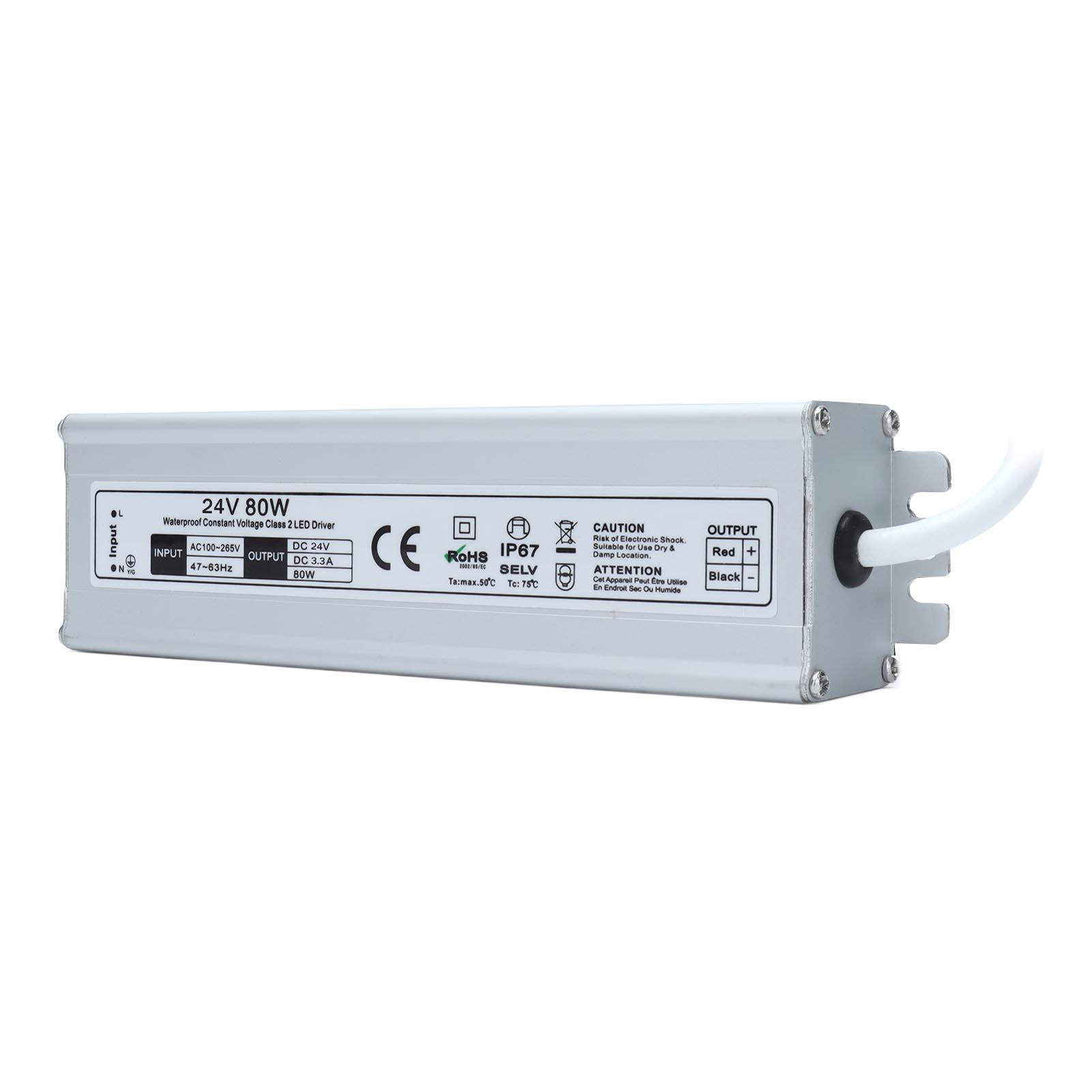 Wasserdichtes Ip67-netzteil, Hocheffizient, Sicher Und Stabil, Mehrfacher Schutz, Led-anzeige, Ac 90–265 V