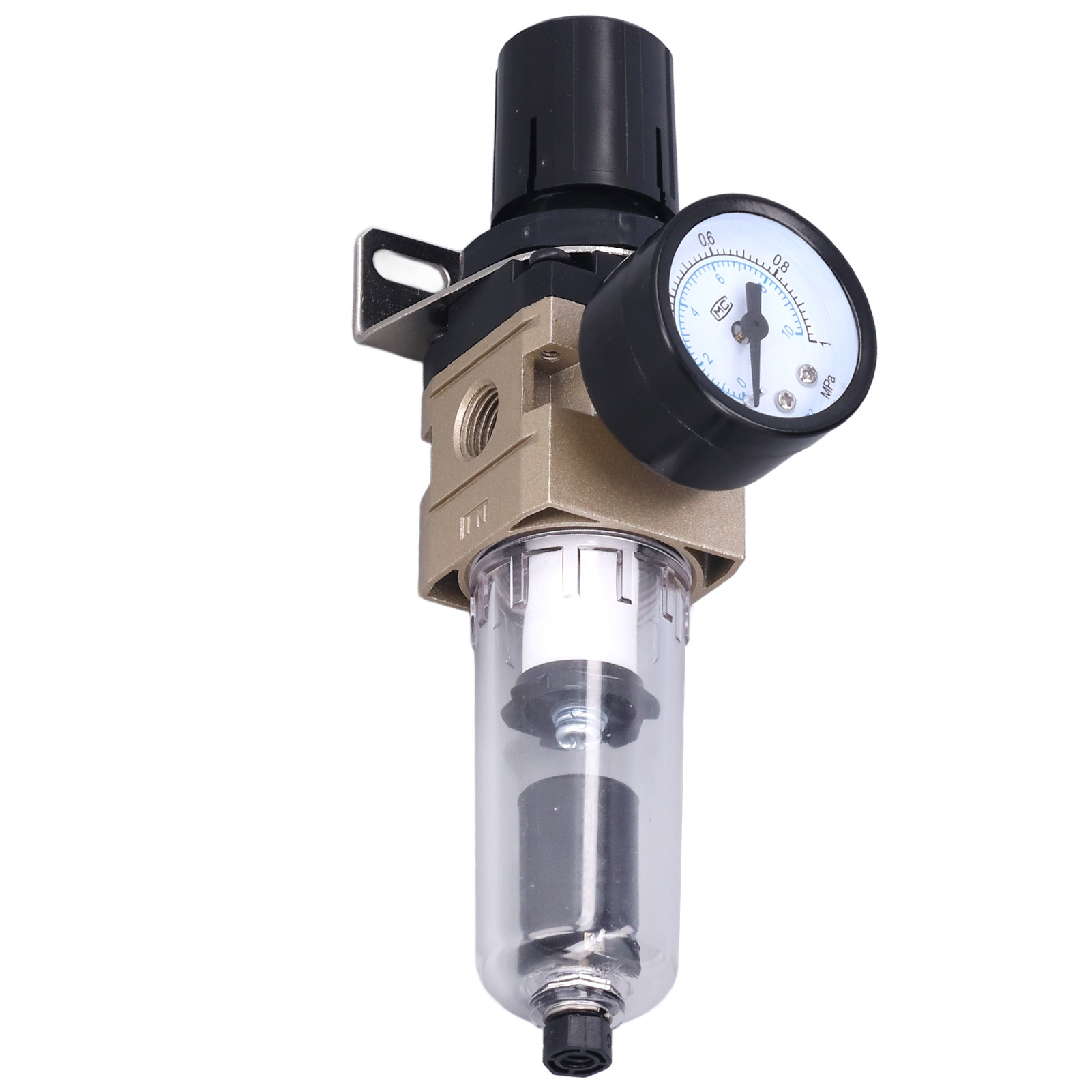 Automatischer Entwässerungsluftfilter, Aluminiumlegierung, Edelstahl, Stahl, Pc-öl-wasser-abscheider, Pneumatische Regelfilter