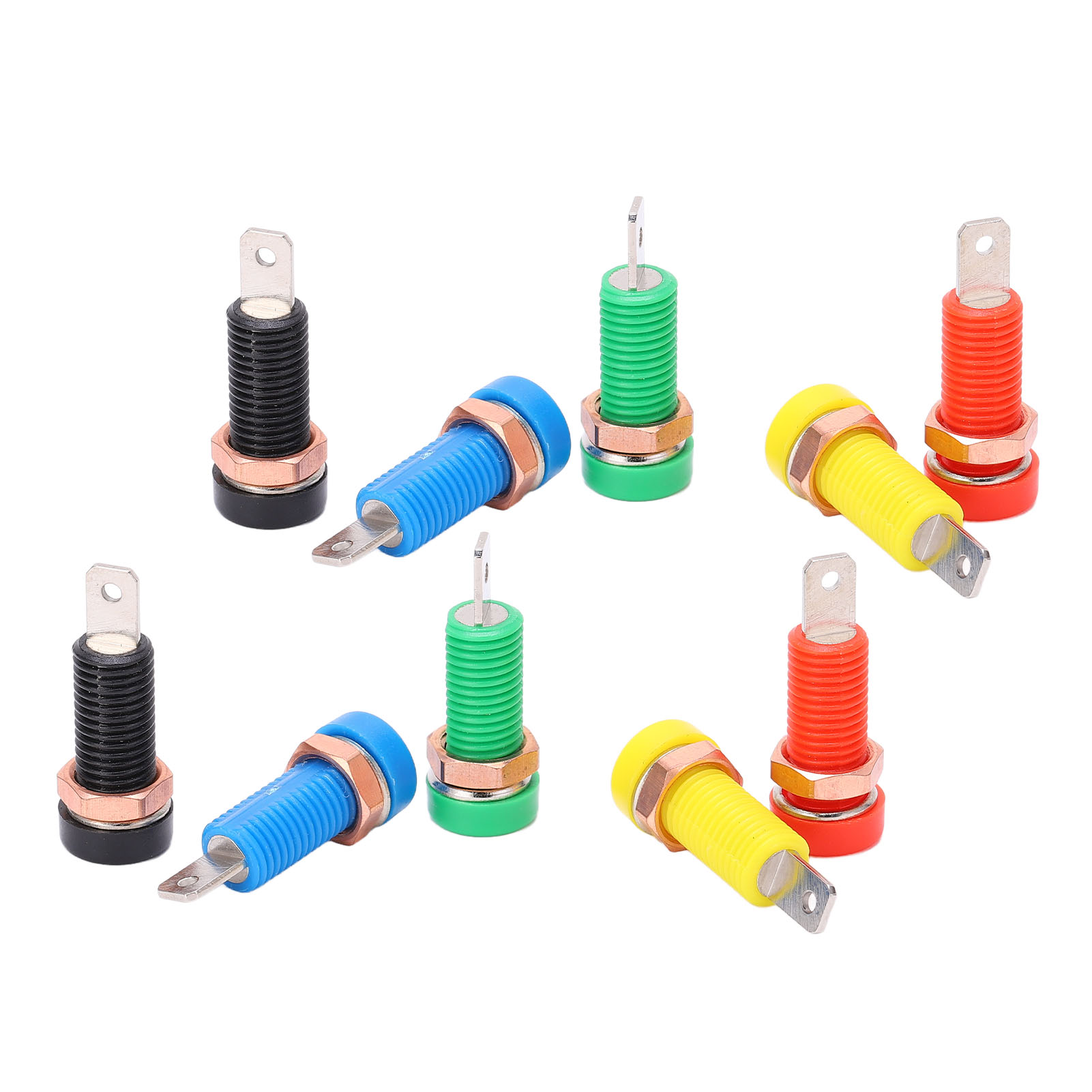 10 Bananenstecker, Messing, Abs-material, Max. 24 A Stromstärke, 4 Mm / 0,2 Zoll Öffnung, Isolationswiderstand, Buchse, Weiblicher Anschluss