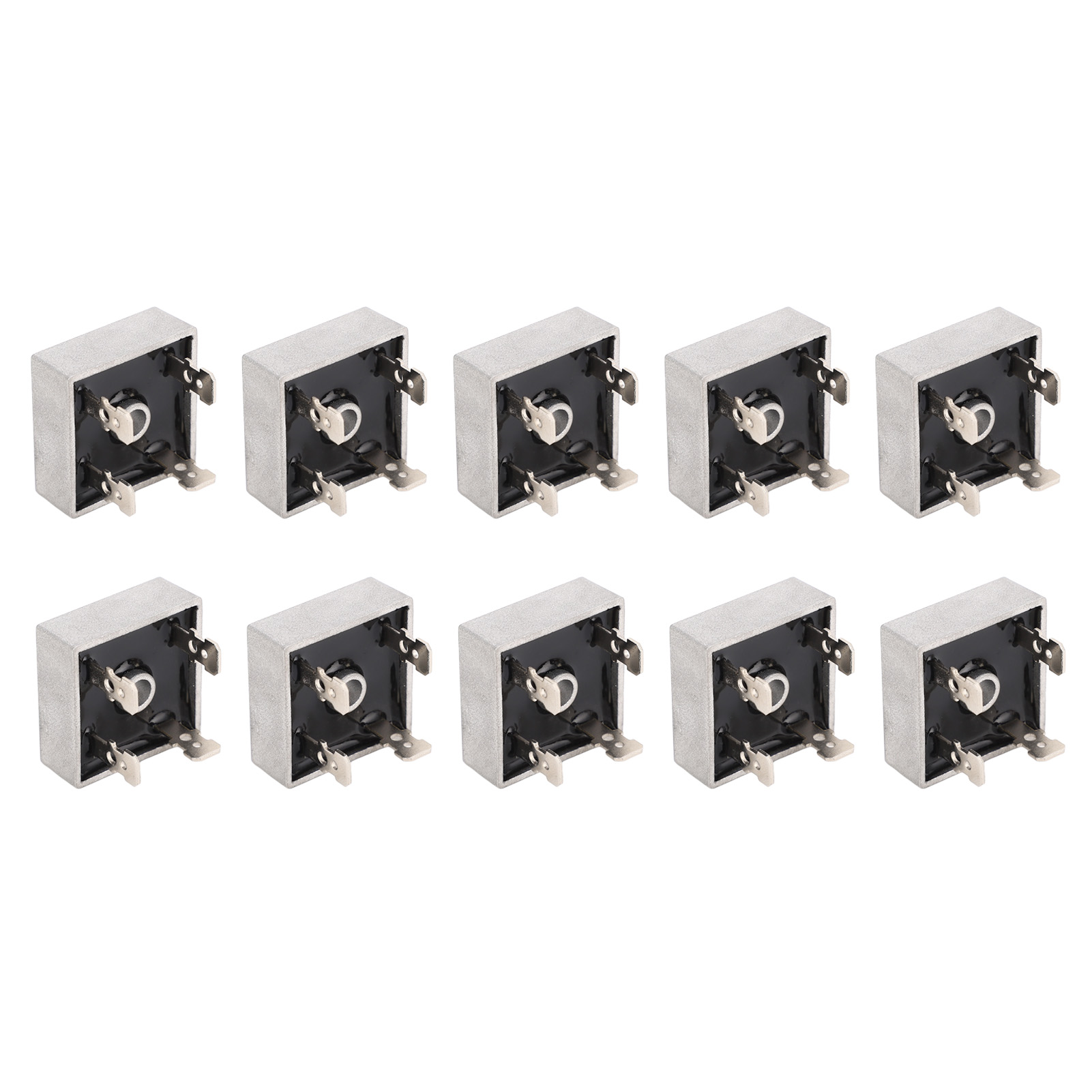 10 Stück 1000v 50a Einphasen-diodenbrückengleichrichter Mit Exzellentem Kühlsystem, Abmessungen: 28,5 X 28,5 Mm / 1,12 X 1,12 Zoll