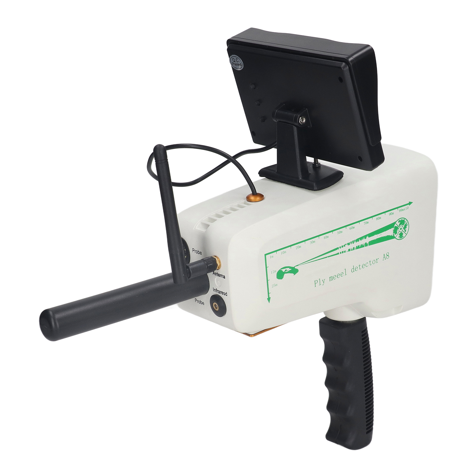 Langstrecken-golddetektor, Ac 100–240 V, Untergrund-metallscanner Mit Hochauflösendem Bildschirm Für Gold, Silber Und Kupfer, Eu-stecker