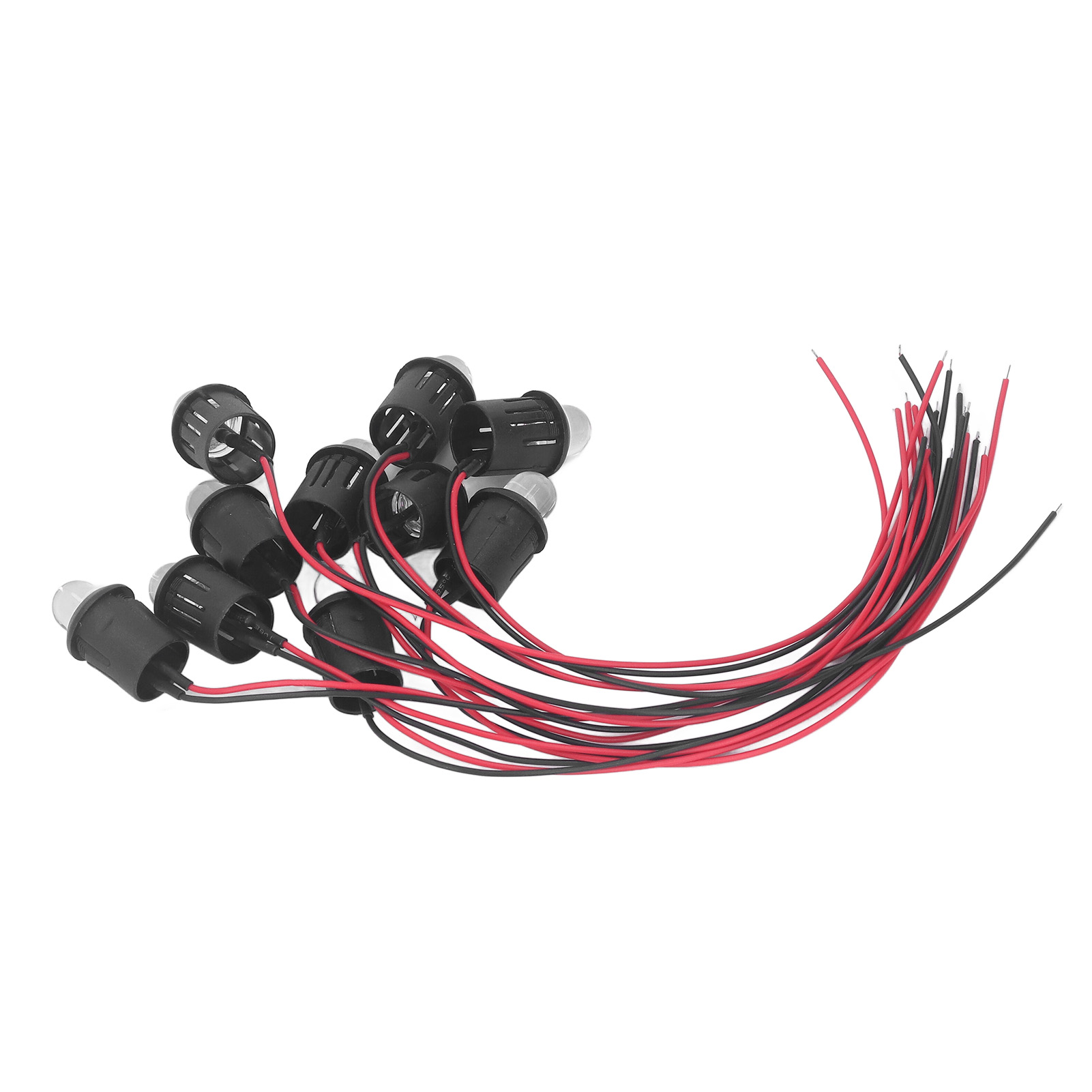 10 Stück Led-diodenleuchten, 10 Mm, 12 V, Kontrollleuchten Mit Wasserdichtem Kabel Für Auto Und Boot, Gelb