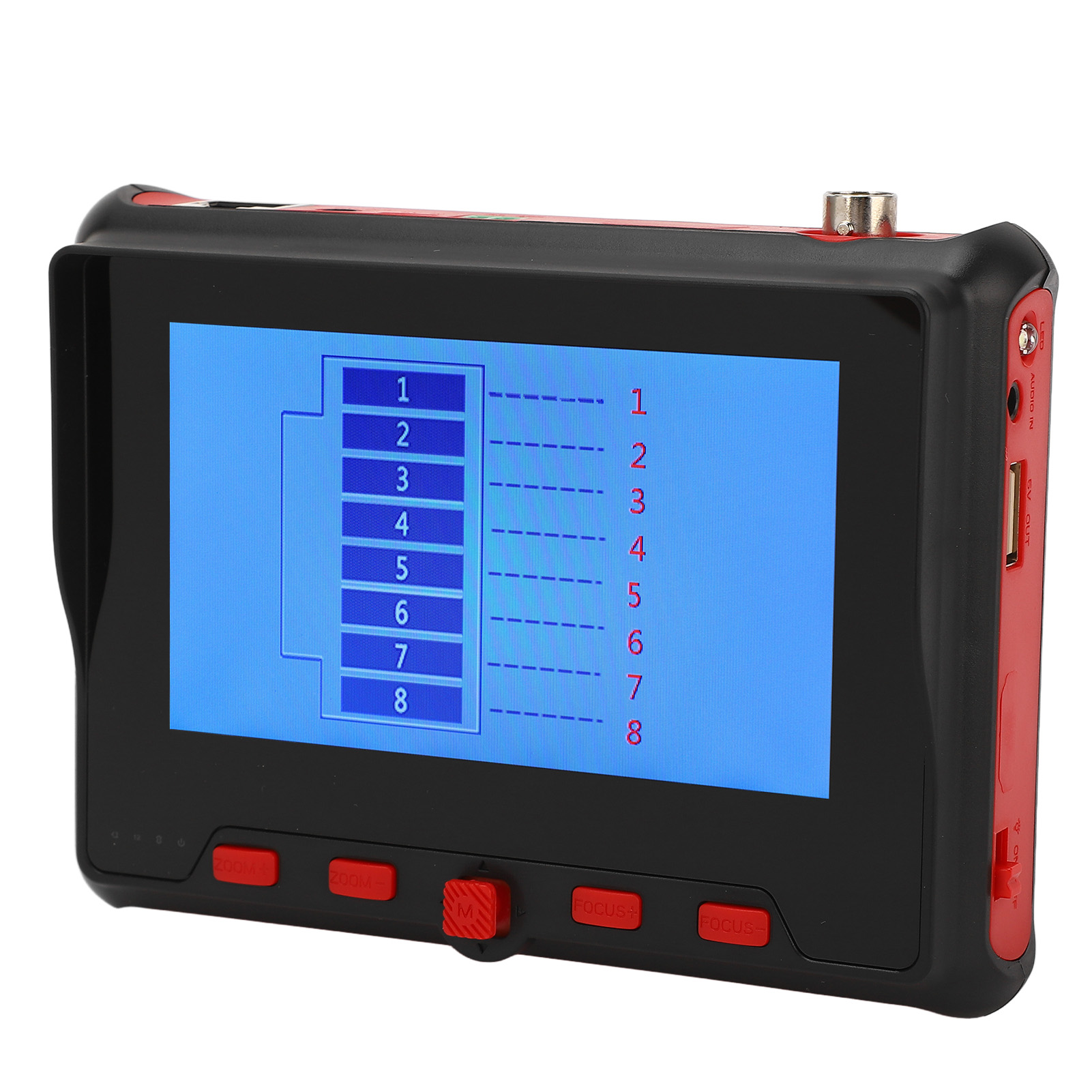Cctv-testmonitor 4-zoll-display Ahd Tvi Cvi Utp-kabeltester 8mp Für Wartungs- Und Reparaturarbeiten