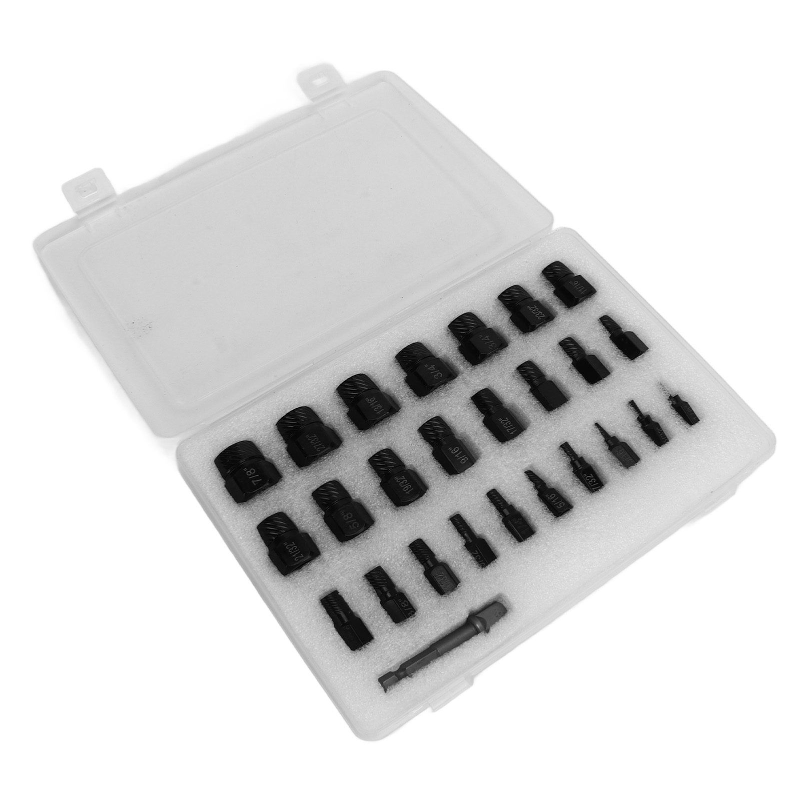25-teiliges Set Zum Ausdrehen Beschädigter Schrauben Aus Chrom-molybdän-stahl, 3/8 Zoll Vierkantantrieb, Sechskantschraubenausdreher