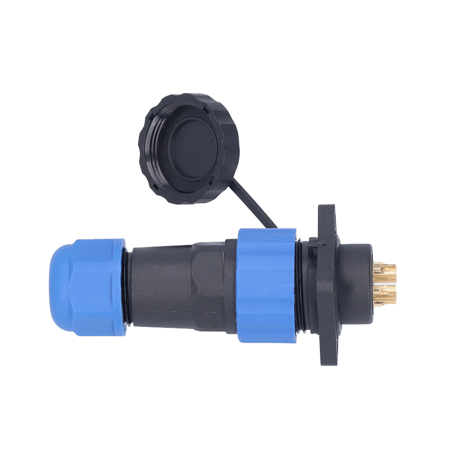 Wasserdichter Stecker, Quadratischer Luftfahrt-stromanschluss, Stoßklemmenadapter, Wechselstrom 380 V, Sp206-polig