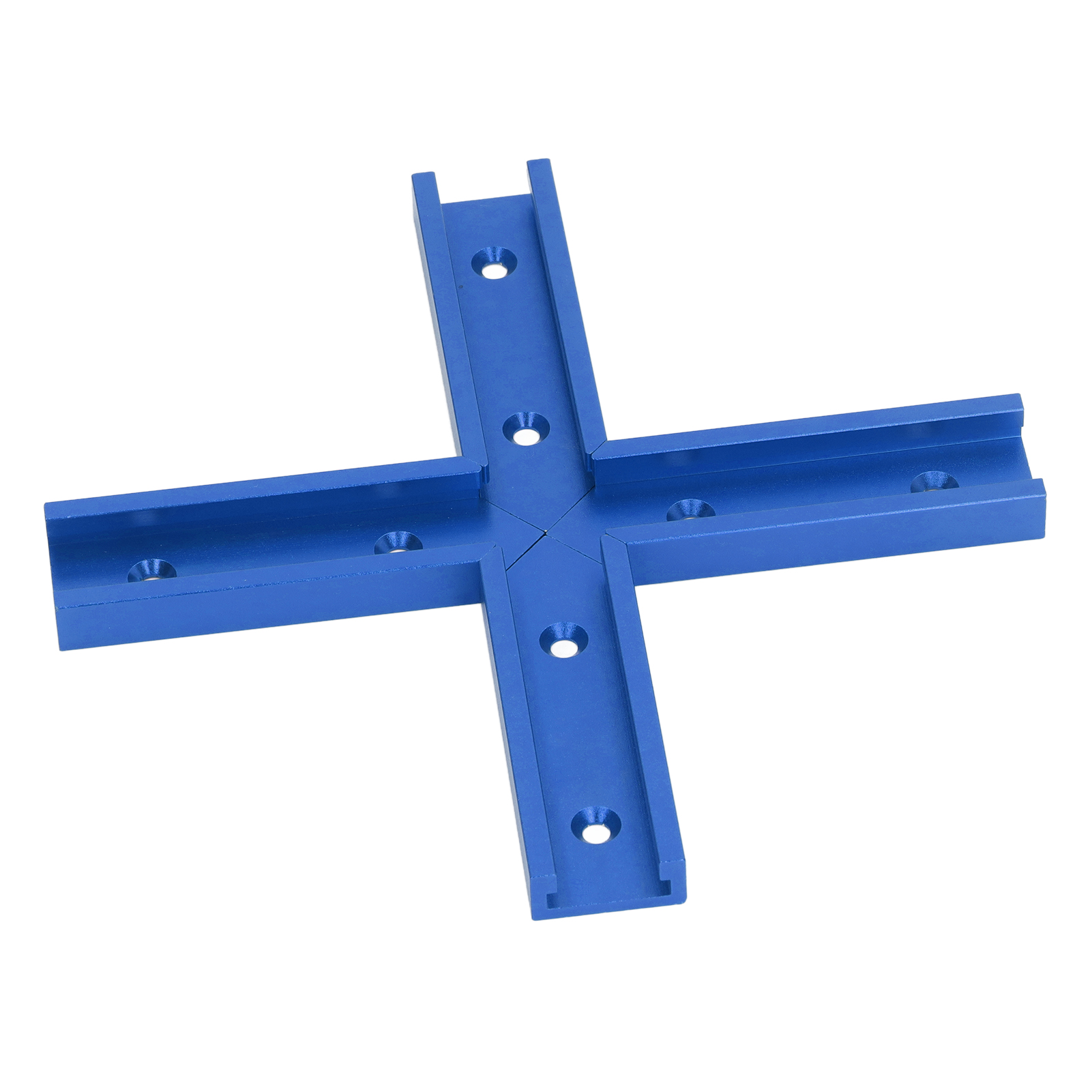 4 Stück T-schienenverbinder Aus Aluminiumlegierung, 100 Mm Länge, 30 Mm Breite, Universell Für Holzbearbeitung, Blau