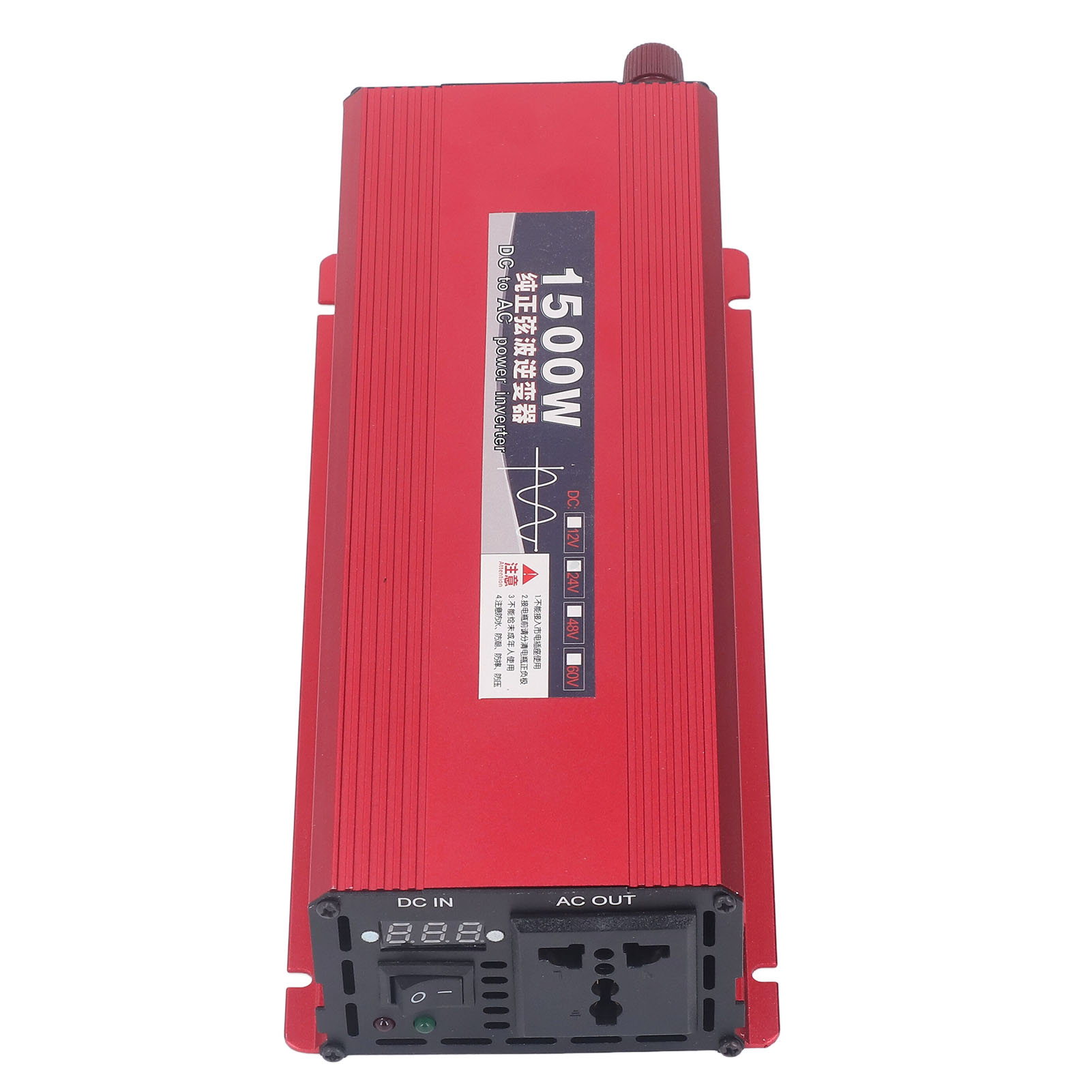 1500-w-wechselrichter Mit Led-anzeige Und Fernbedienung, Reiner Sinus-wechselrichter Für Auto, Wohnmobil, Camping, Boot, Dc 48 V Auf Ac 220 V