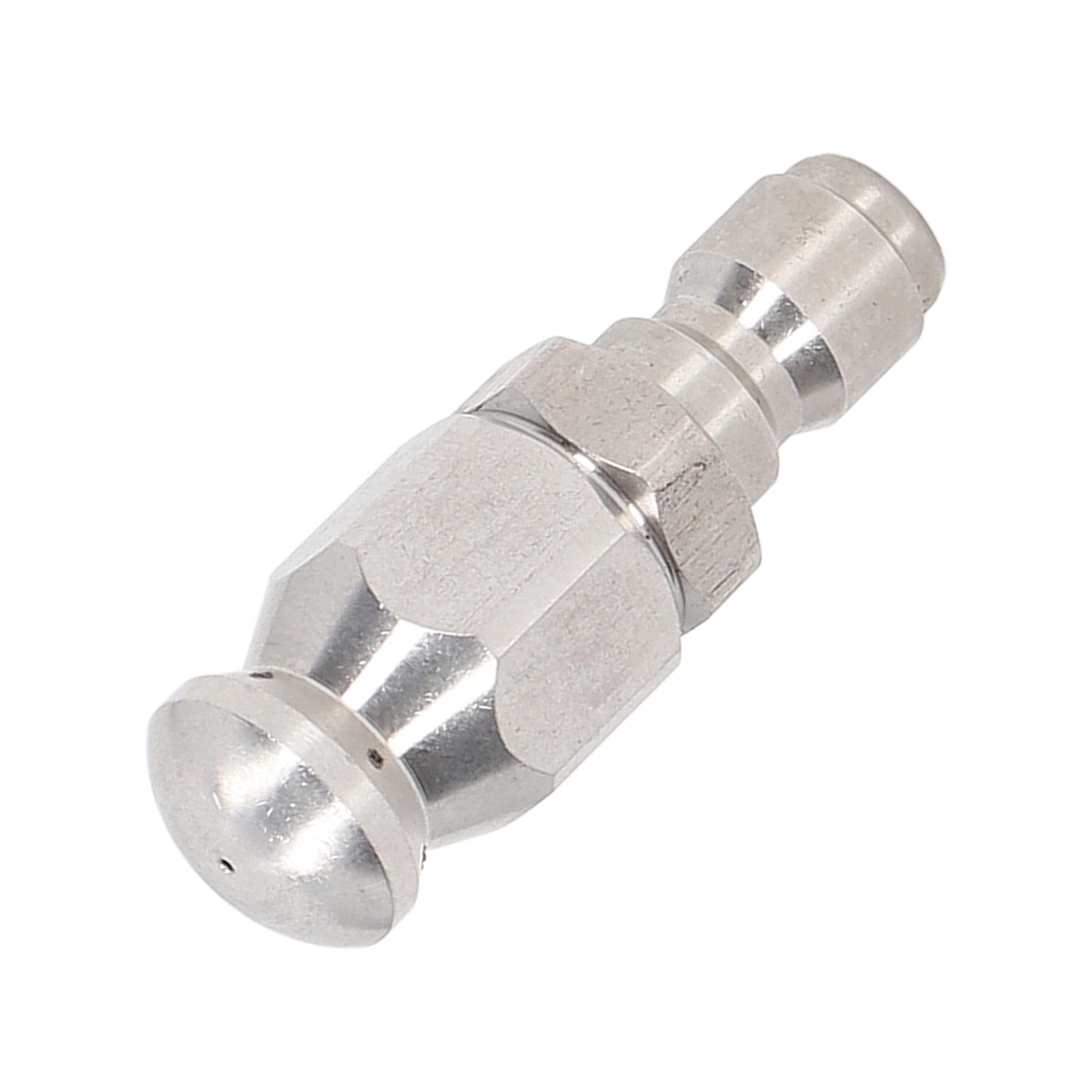 Hochdruckreinigerdüse 5000psi Edelstahl 1/4 Zoll Npt Schnellanschluss Für Reinigung Rundkopf 1 Vorderes Loch 6 Hintere Löcher
