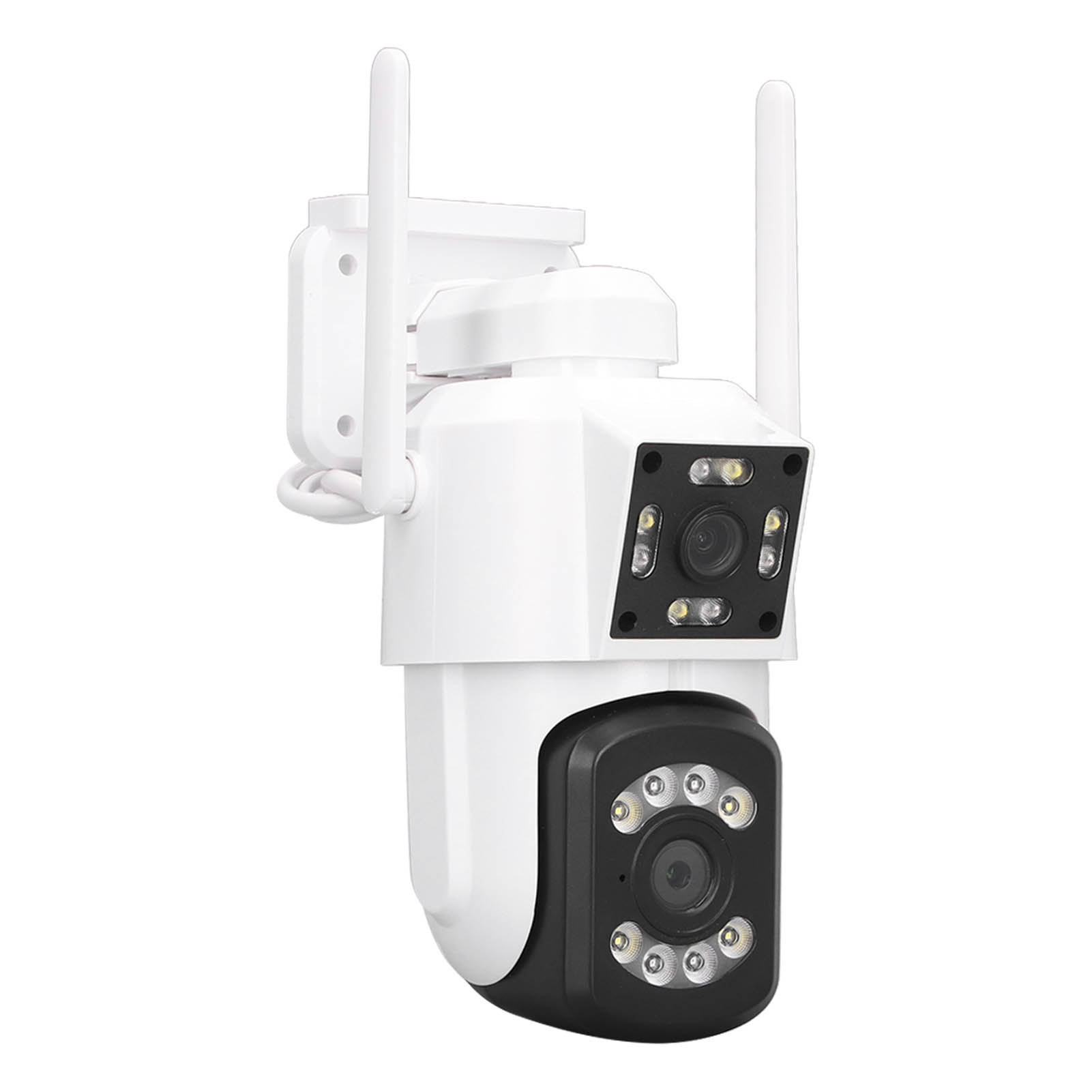 Wlan-überwachungskamera Für Den Außenbereich, 2 Objektive, Ptz-ip-kamera, 320°-kamera, 90°-schwenkbereich, 3 Mp, Nachtsicht, Zwei-wege-audio, Ip66