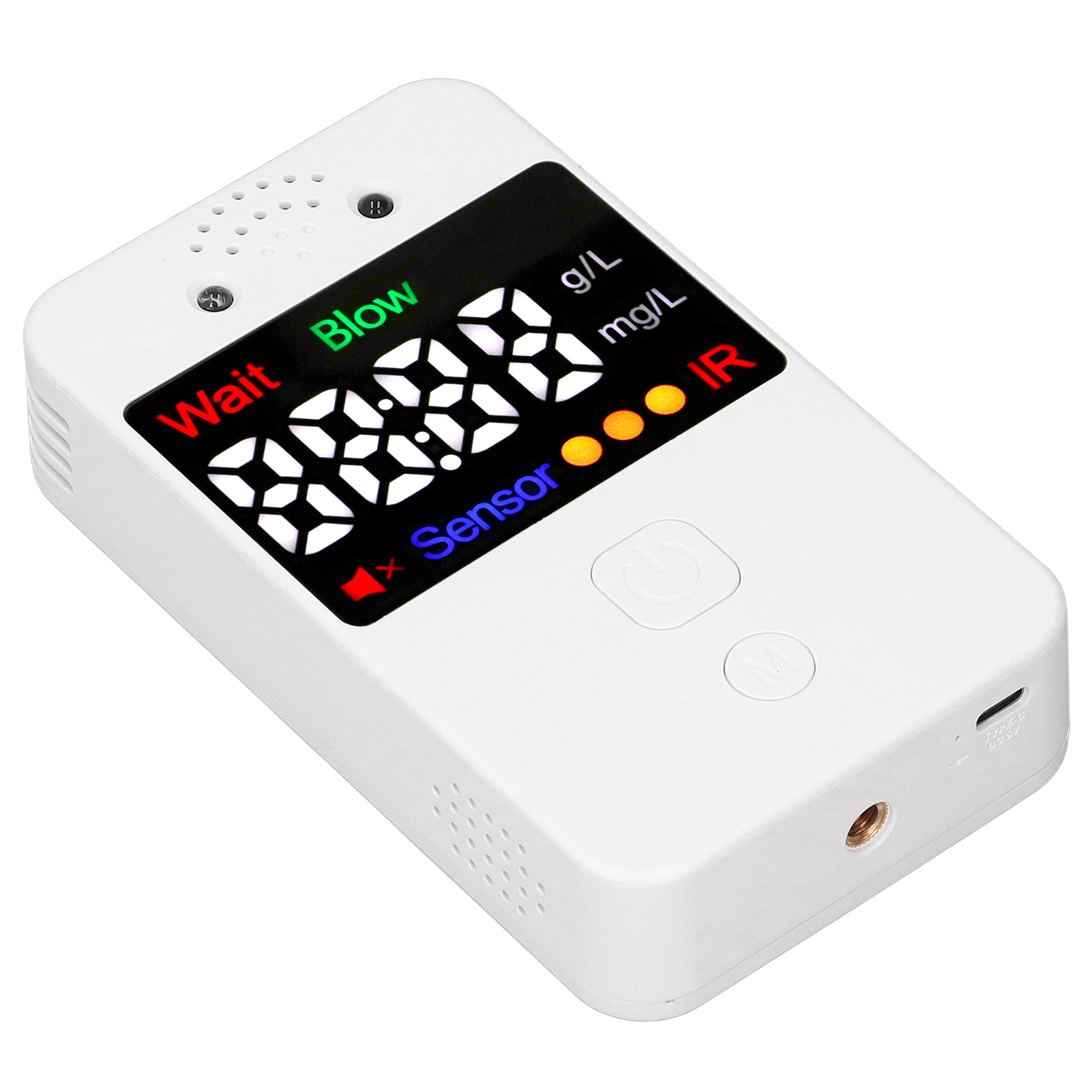 Alkoholtester Mit Digitaler Anzeige, Bluetooth-funktion, Kontaktlos Und Mit Sprachausgabe