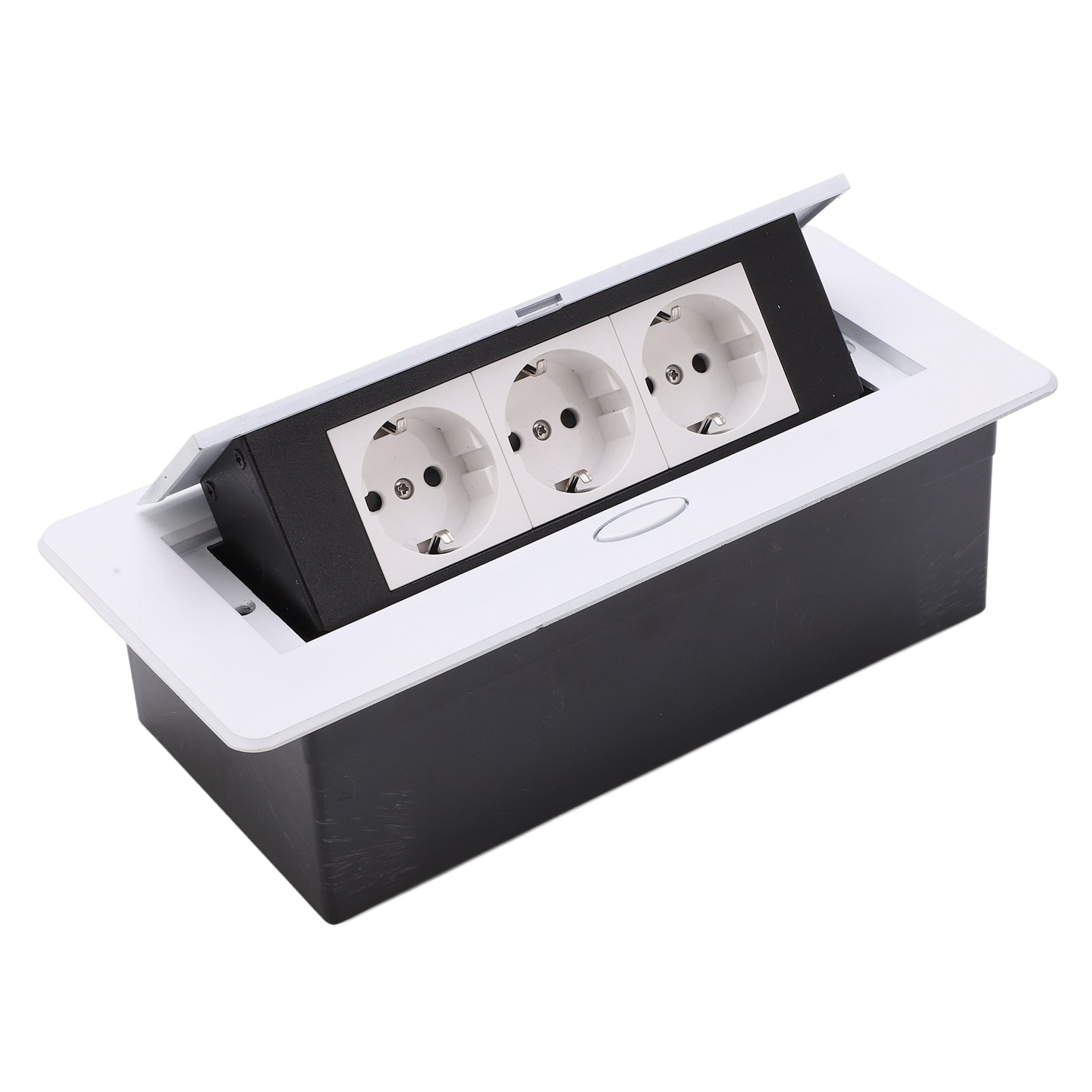 Einbau-steckdosenleiste Mit Integriertem Eu-stecker (250 V) Für Büro Und Schule