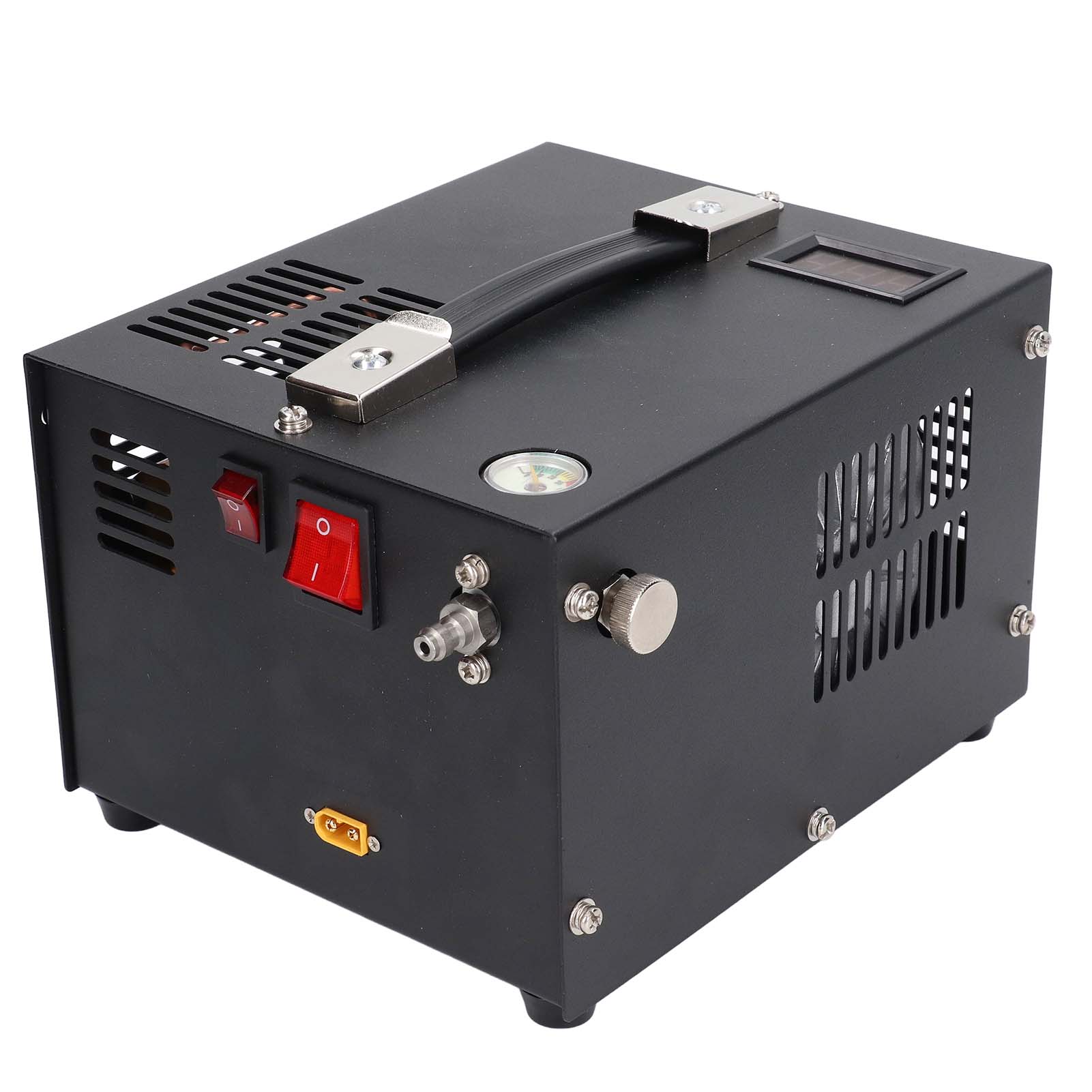 Pcp-luftkompressor 4500 Psi 30 Mpa Hochdruck Öl-wasserfrei Lüfterkühlung Tragbare Elektrische Pumpe Für Paintball Dc12v