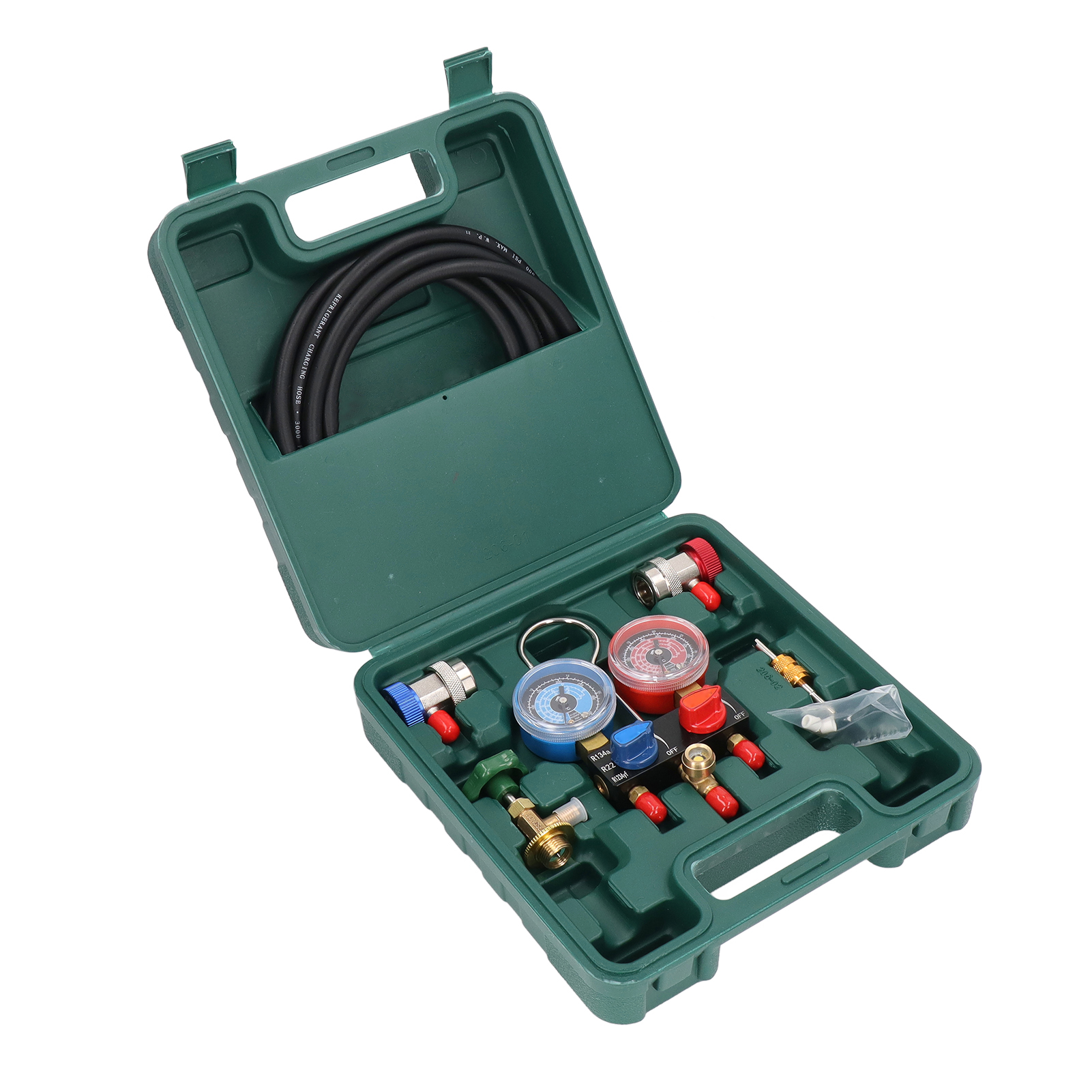 Klimaanlagen-manometer-set Mini-verteiler Für R22, R134a Und R1234yf Kältemittel Im Kfz-bereich Mit Schlauchadapter
