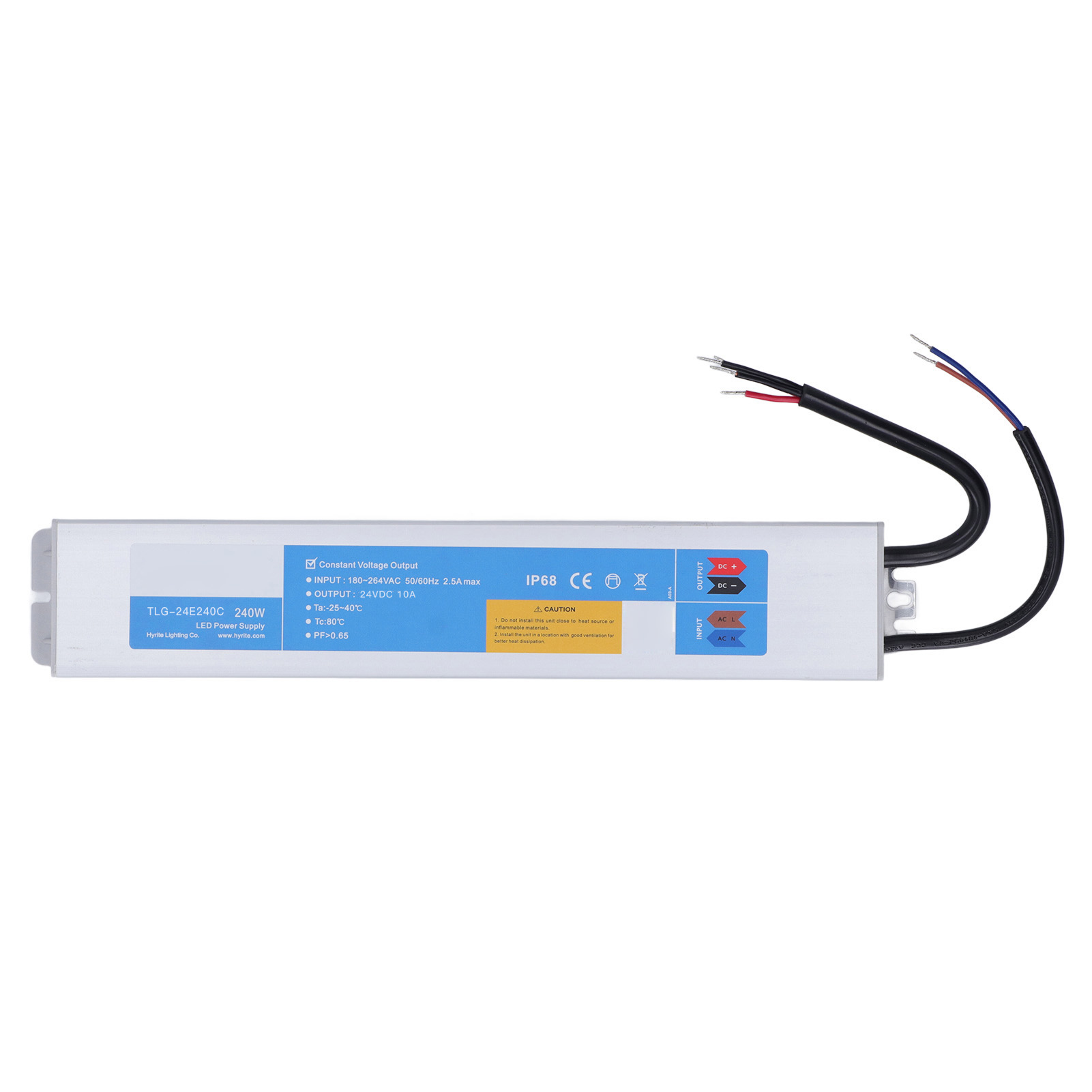 Wasserdichtes Led-netzteil, Treiber 180–264 V Ac Auf Dc, Wandler-transformator 240 W Für Led-streifen, Dc 24 V, 10 A
