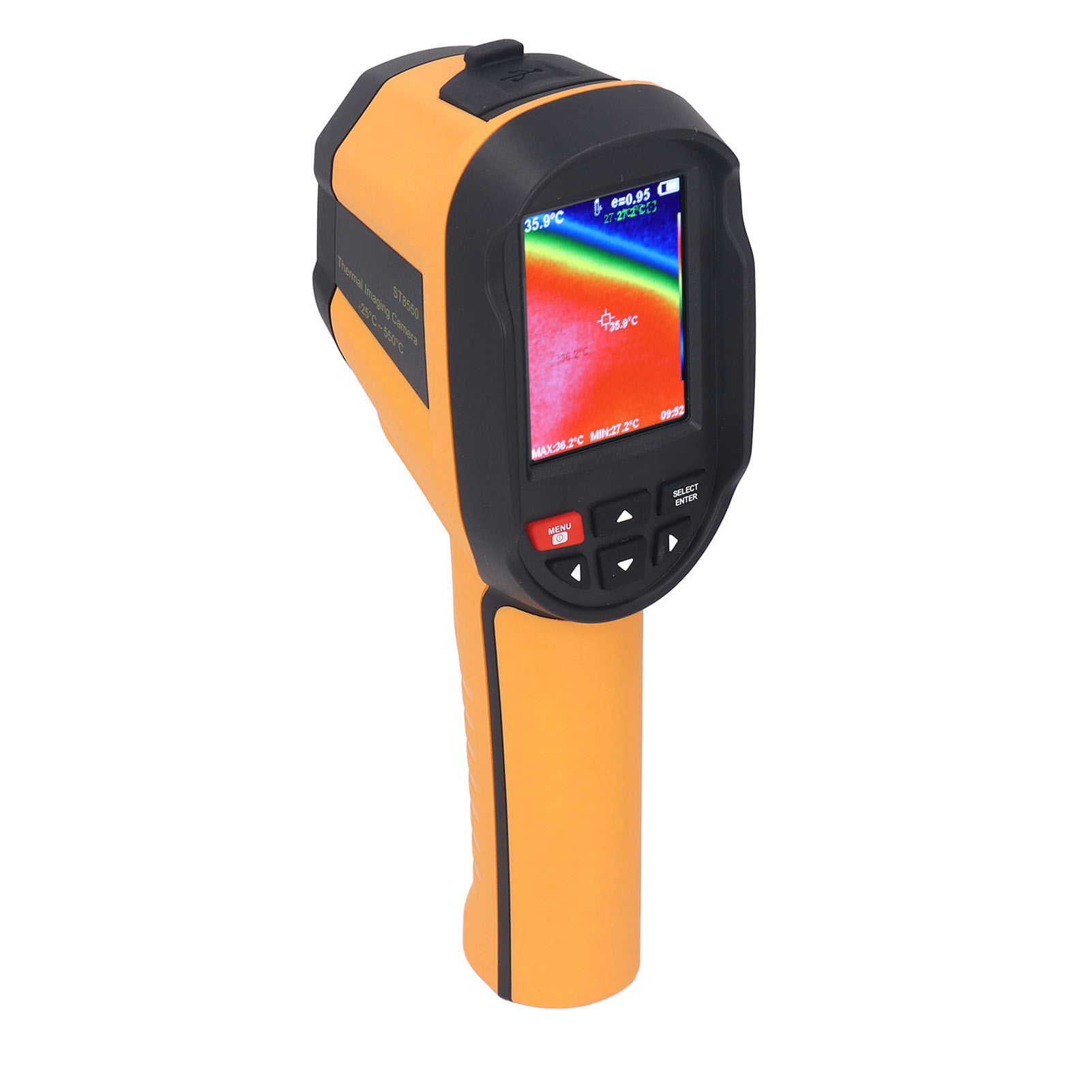 Wärmebildkamera 120x90 Ir-auflösung Hd Handkamera -25℃ 550℃ Temperaturmessgerät