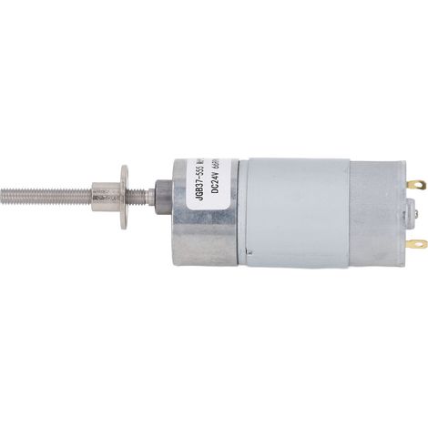 Gleichstrom-getriebemotor, Mikro-hochdrehmoment-turbine Mit Selbsthemmendem, Reversiblem Schneckengetriebe, 24 V, M6x50 Mm Mit Flansch, 66 U/min