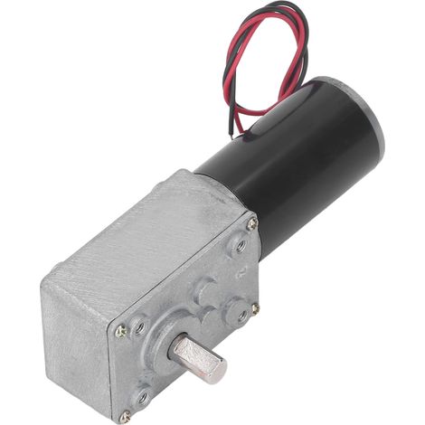 Gleichstrom-getriebemotor, Mikro-hochdrehmoment-drehzahlreduzierungsturbine, 12 V, Einwelliger, Selbsthemmender, Reversibler Schneckengetriebemotor, 15 U/min
