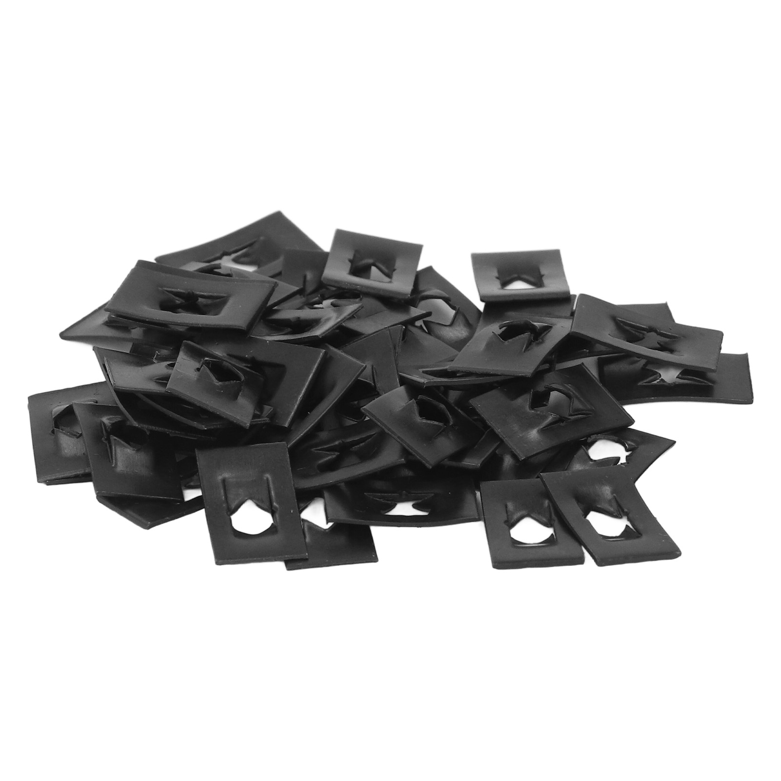 50 Stück Kohlenstoffstahl-plattenfedermutter M4 Reed Unilateral Clip Auto Performance Parts