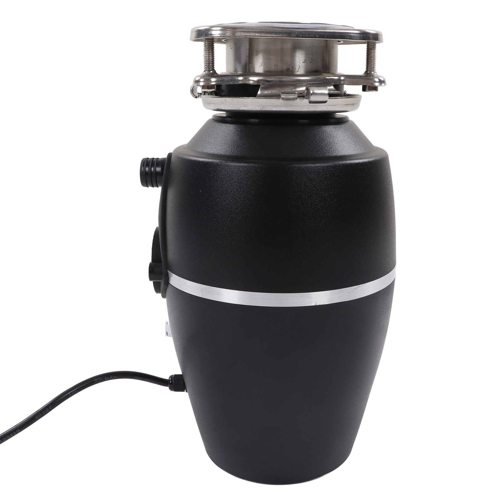 Schwarzer Küchenabfallzerkleinerer Mit 1 Ps, Hoher Genauigkeit Und Leisem Betrieb, 1300 Ml Fassungsvermögen, Eu-stecker (110–240 V)