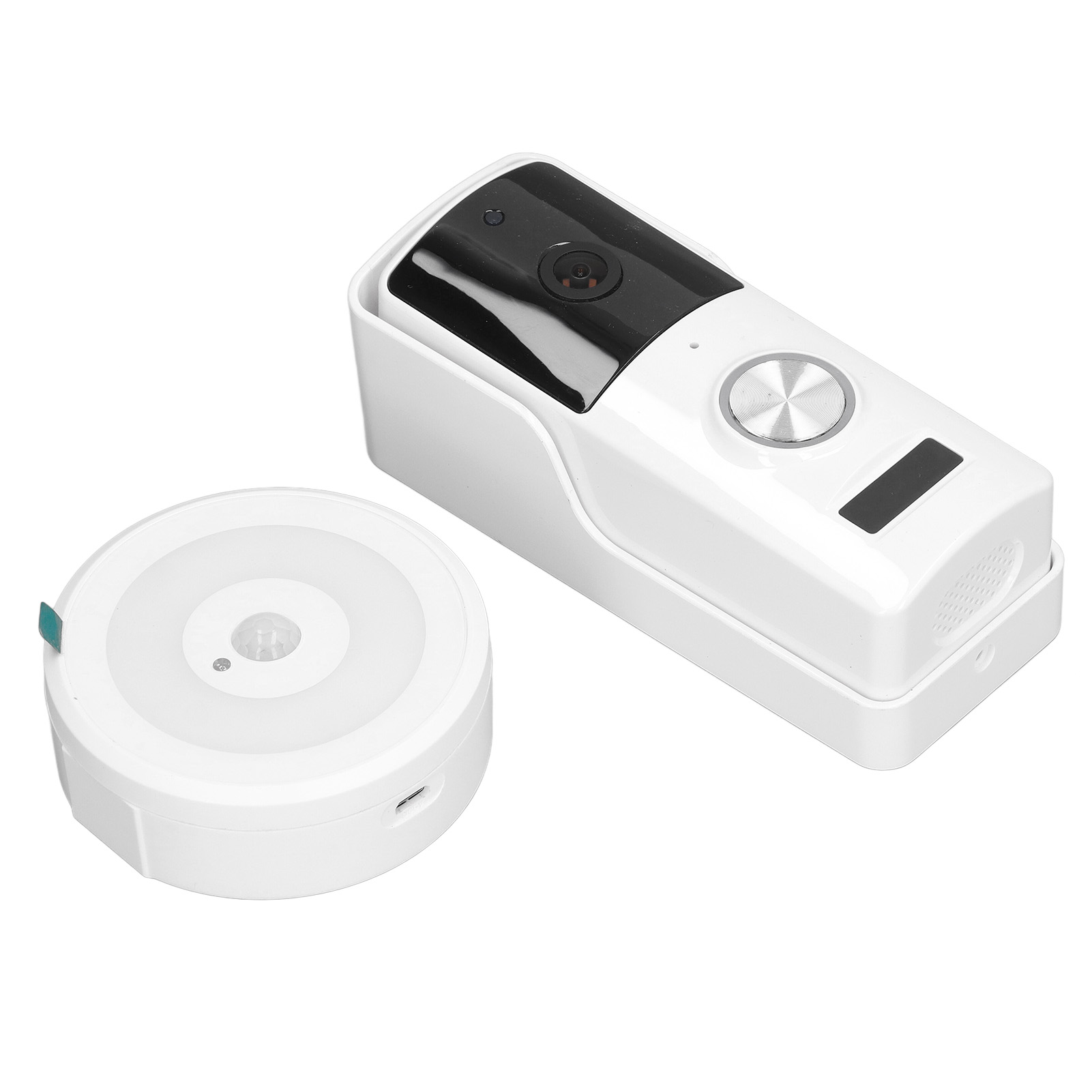1080p Hd-videotürklingel Mit Gegensprechfunktion, 4800 Mah Akku, 140° Sichtfeld, Wlan, 2-mp-kamera, 1920 X 1080 Pixel, 12–24 V