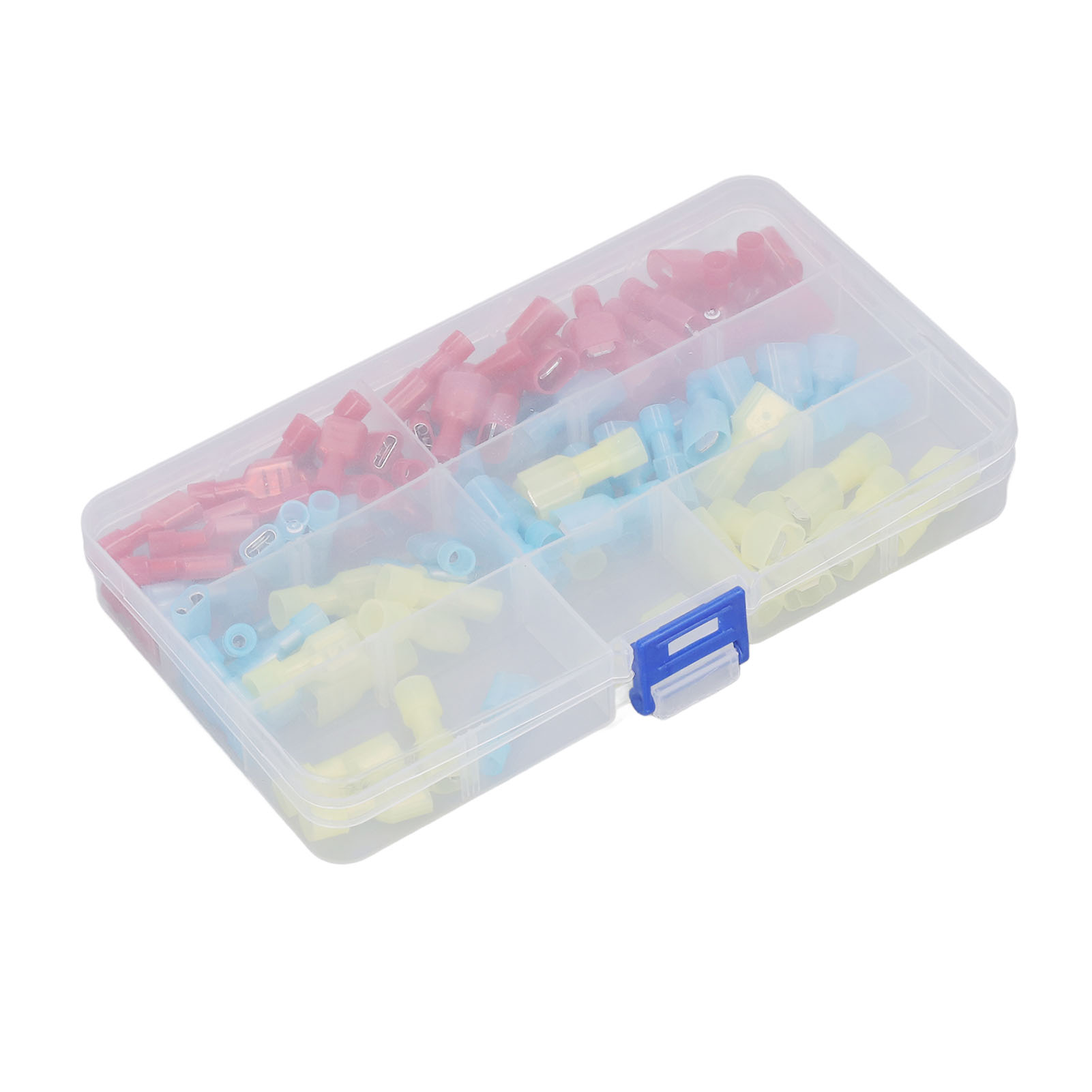 100-teiliges Sortiment An Drahtverbindern, Stecker Und Buchsen, Flachsteckverbinder, Nylon-schnellkupplungen, Elektrische Crimp-kaltpressklemmen